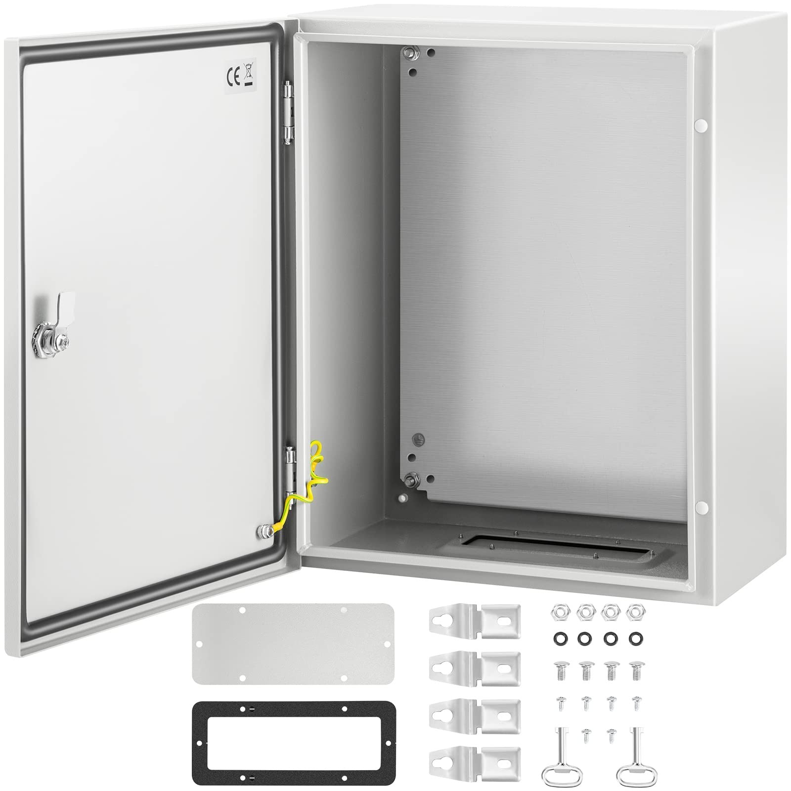 VEVOR 20x16x10" NEMA 4X IP66 Steel Electrical Enclosure Box, Waterproof Dustproo