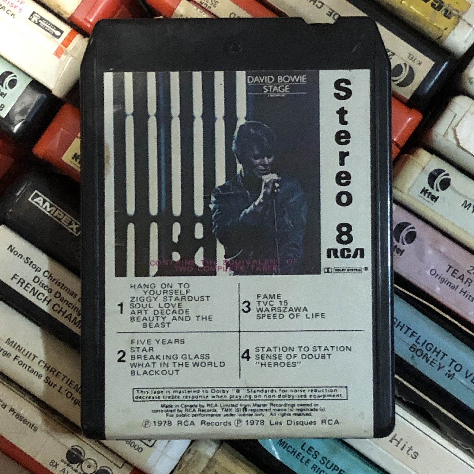 David Bowie : Stage 1978, 8 Track Tape Canada