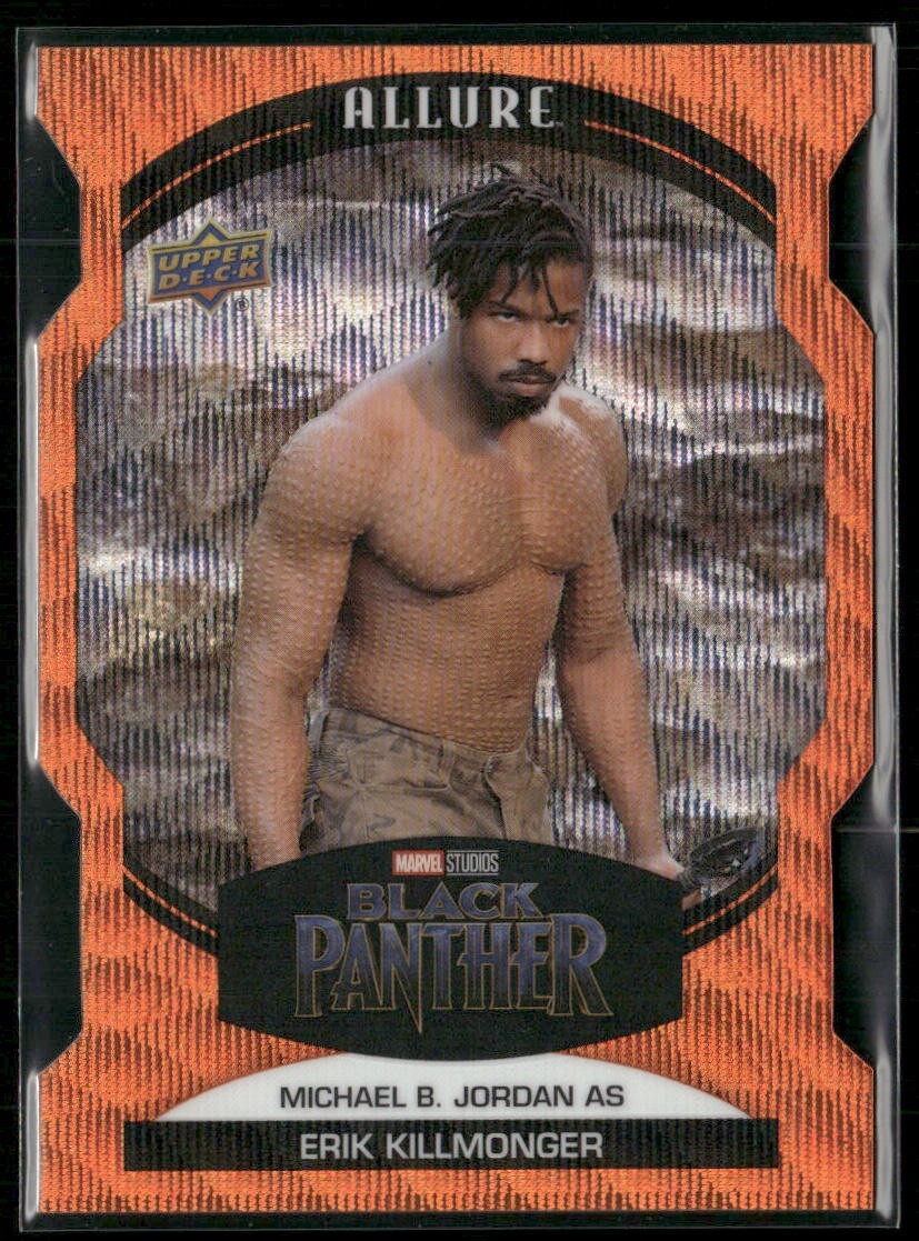 2022 UD Marvel Allure Orange Slice Die Cut #69 - Michael Jordas Erik Killmonger