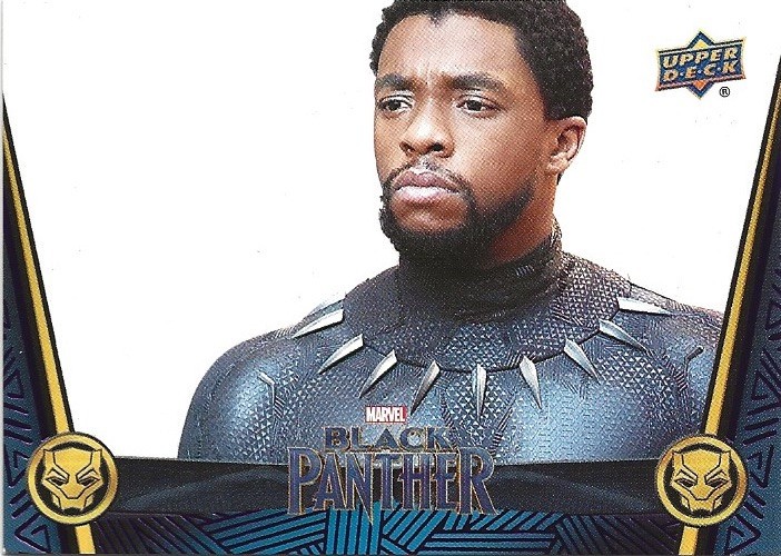 2018 Upper Deck Marvel Black Panther #50 Chadwick Boseman Purple 26/50