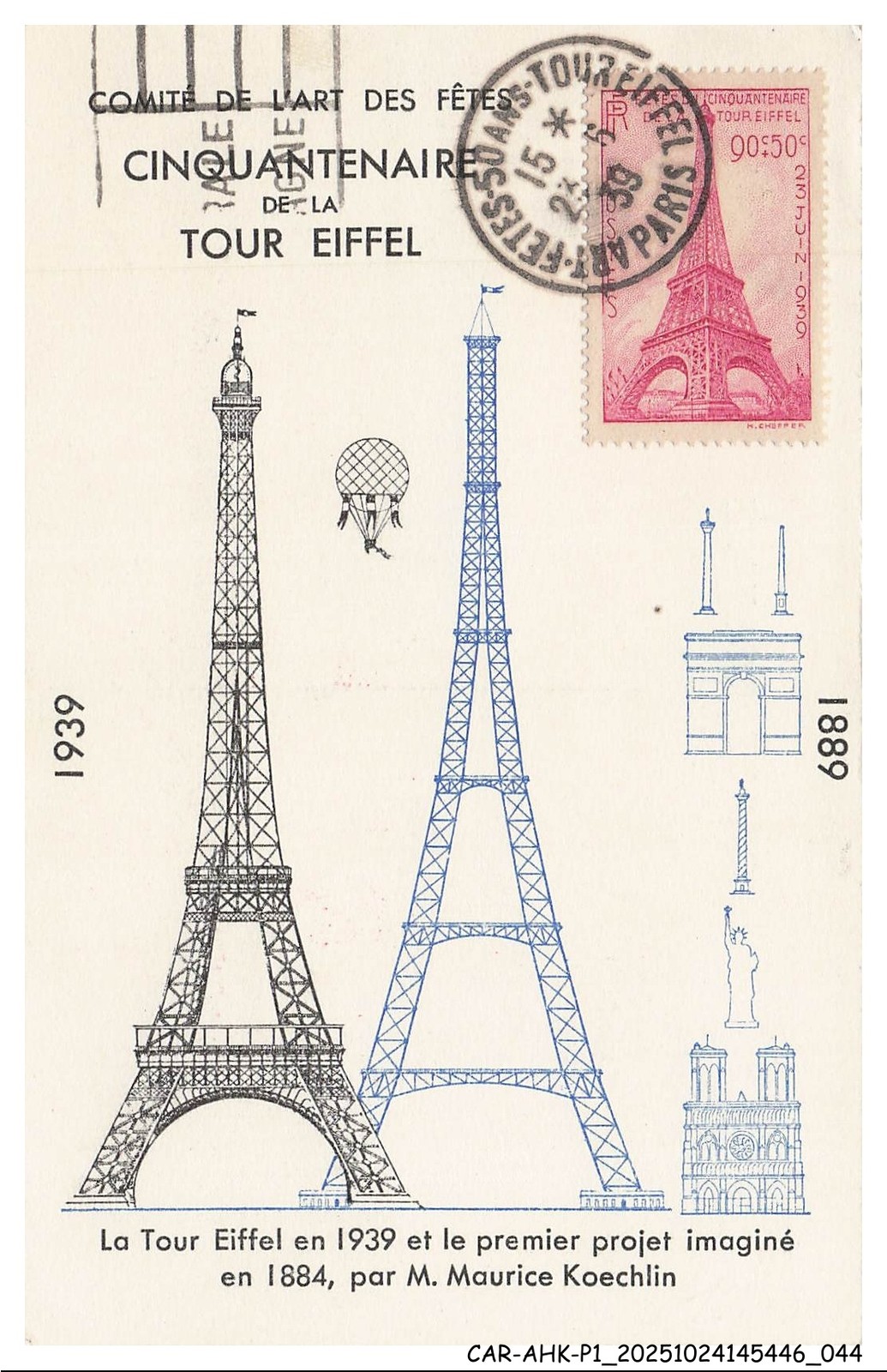 CAR AHKP1 0026 CARTES MAXIMUM - Committee Of the Art Fetes - Fiftieth