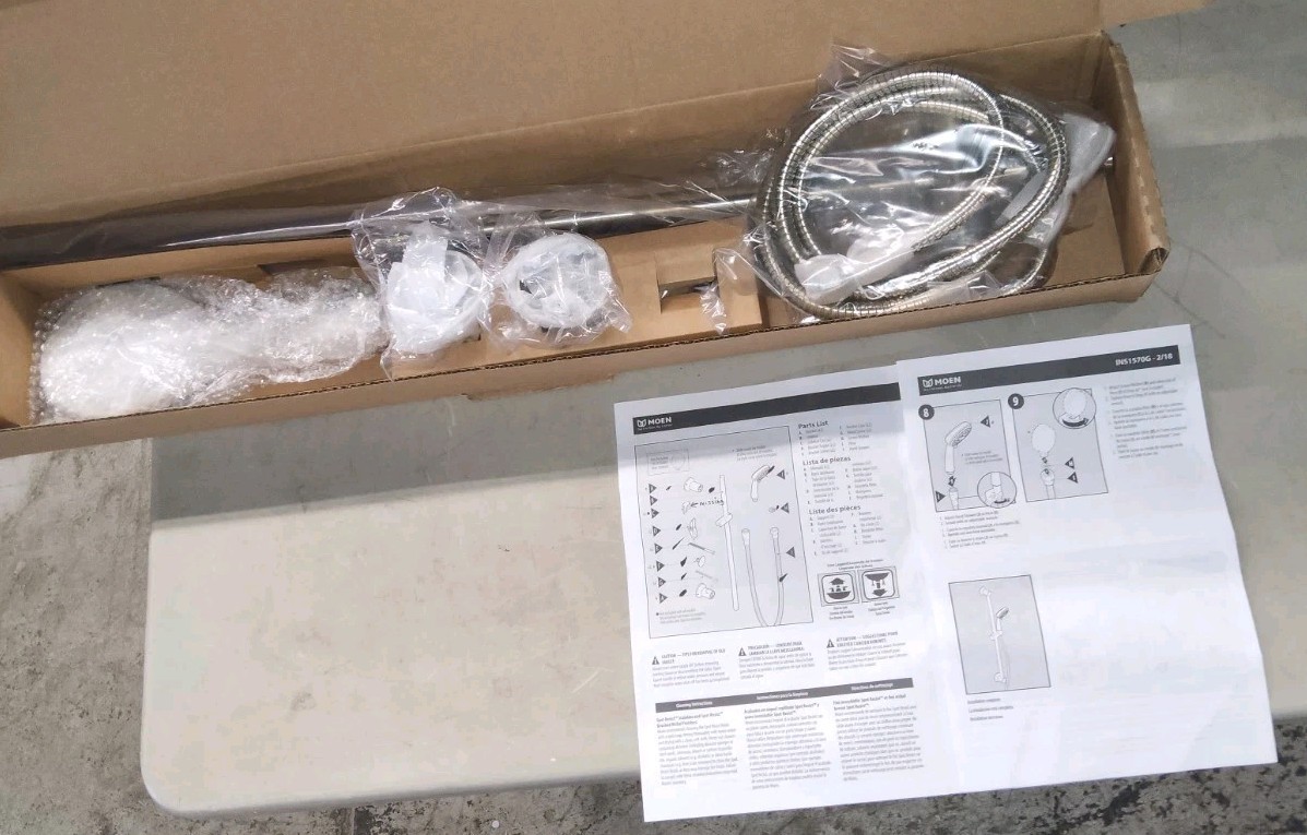 Moen 3558EPBN Multi Function Hand Shower with Slide Bar Brushed Nickel