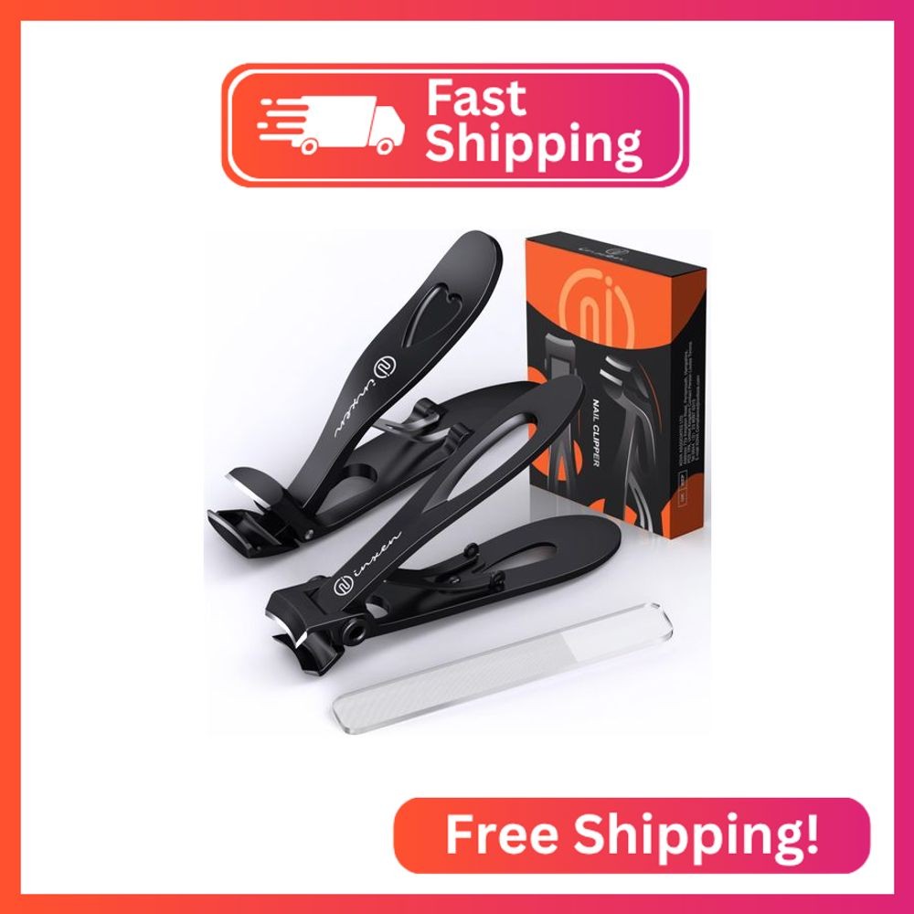 Toenail Clippers for Thick Nails for Seniors| INXEN 3-Pack Ergonomic Heavy Duty 