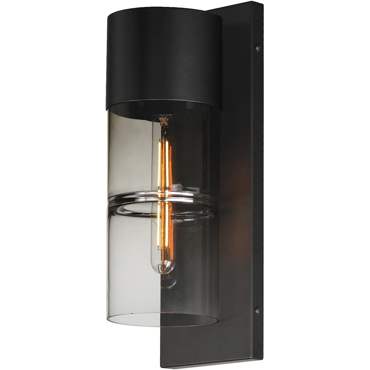 ET2 Contemporary Lighting E26144-142BK Smokestack Outdoor Wall Light Black