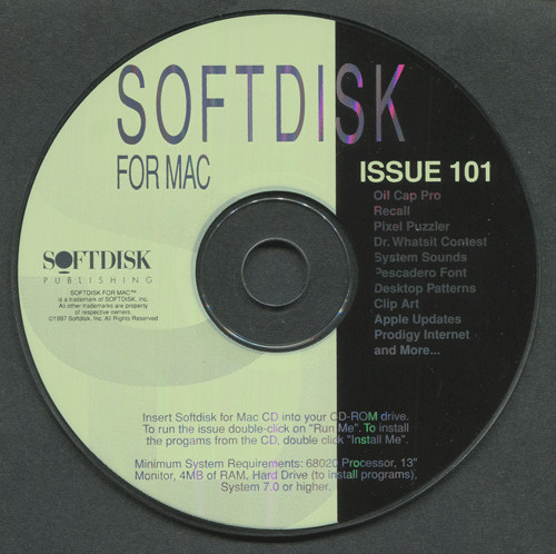 Macintosh Softdisk CD Issue 101