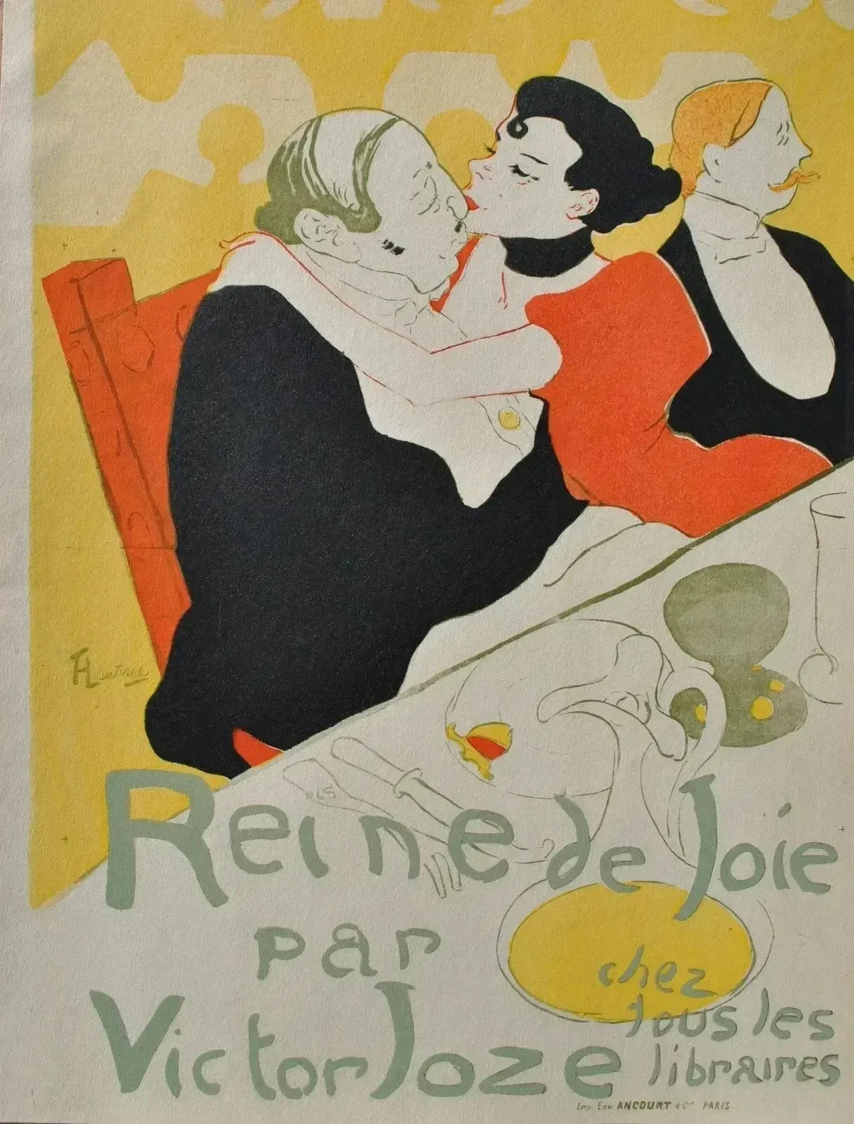 Henri de TOULOUSE LAUTREC : Reine de joie, LITHOGRAPHIE signée, 1927