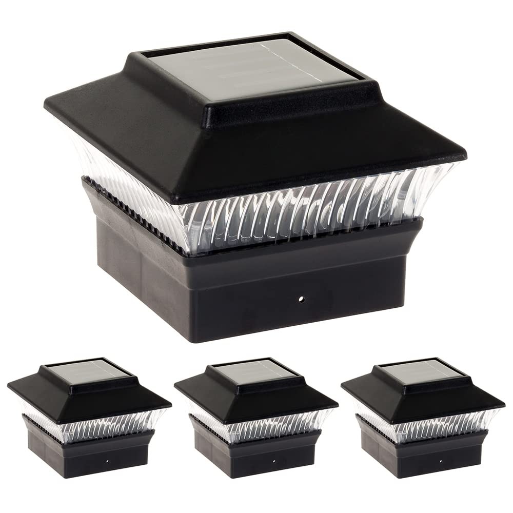 Standard #1 Solar Post Cap Lights Fits 4x4 Nominal Wood, 4x4 PCV/Vinyl Posts,...