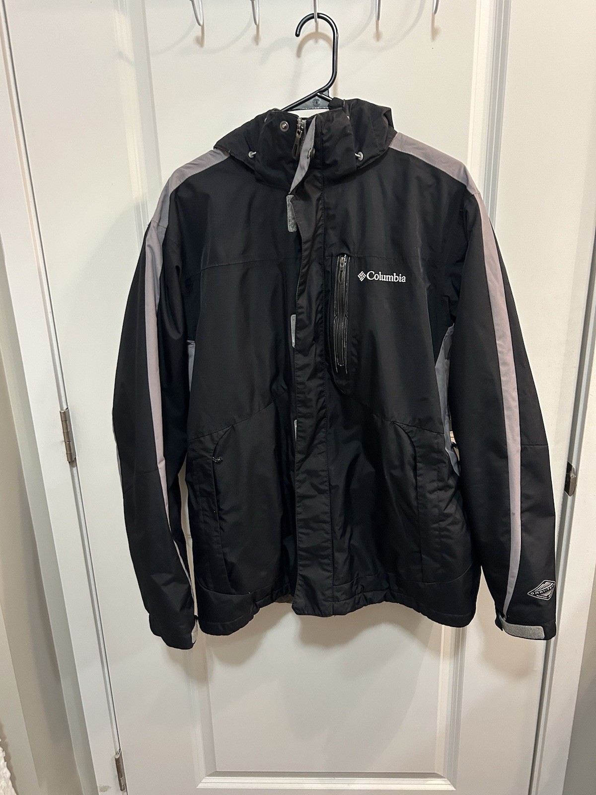 Columbia Omni Heat Men's Black Rain Snow Gorpcore Outdoor Jacket Size Large