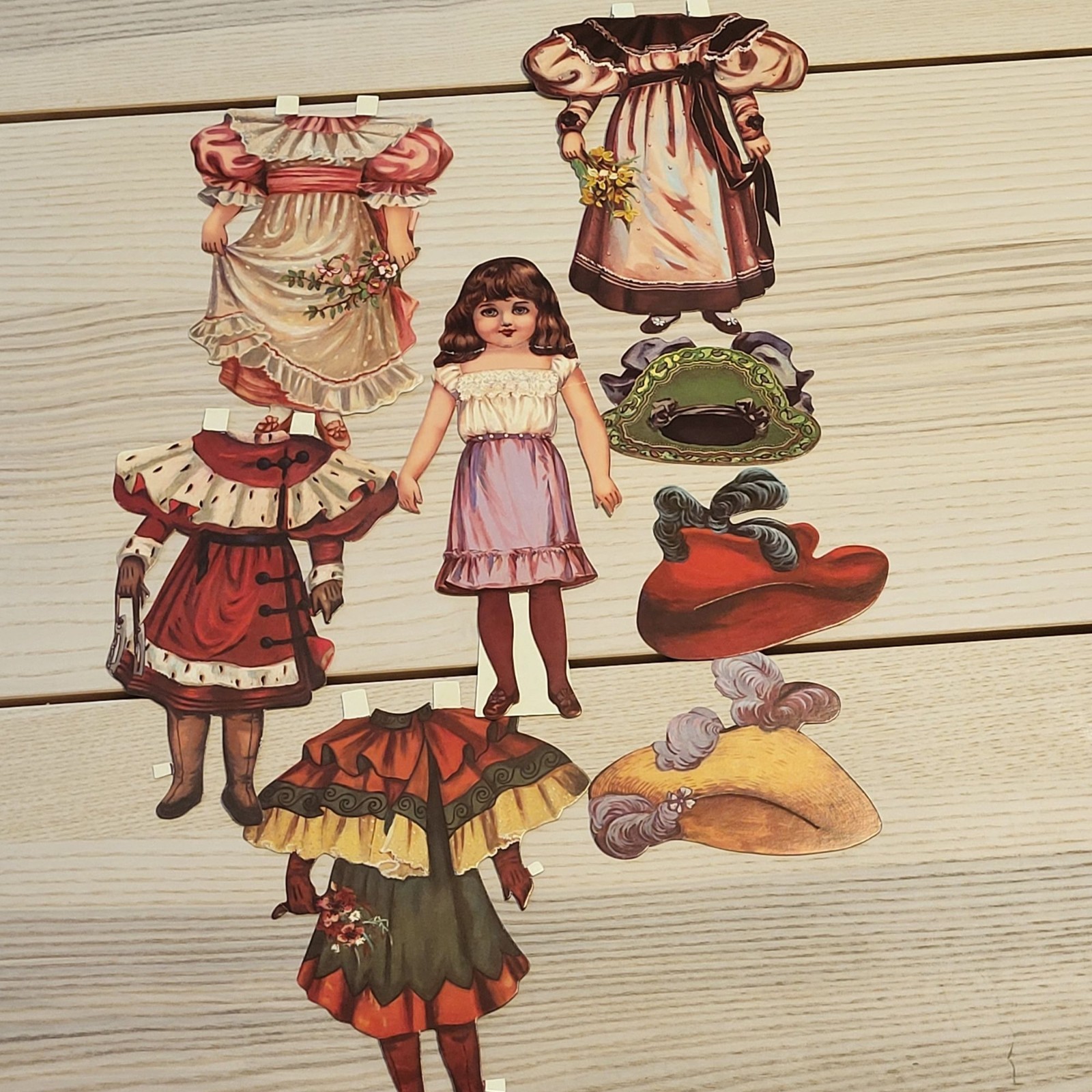 Vintage 1988 Merrimack Paper Doll Set With Outfits & Accessories