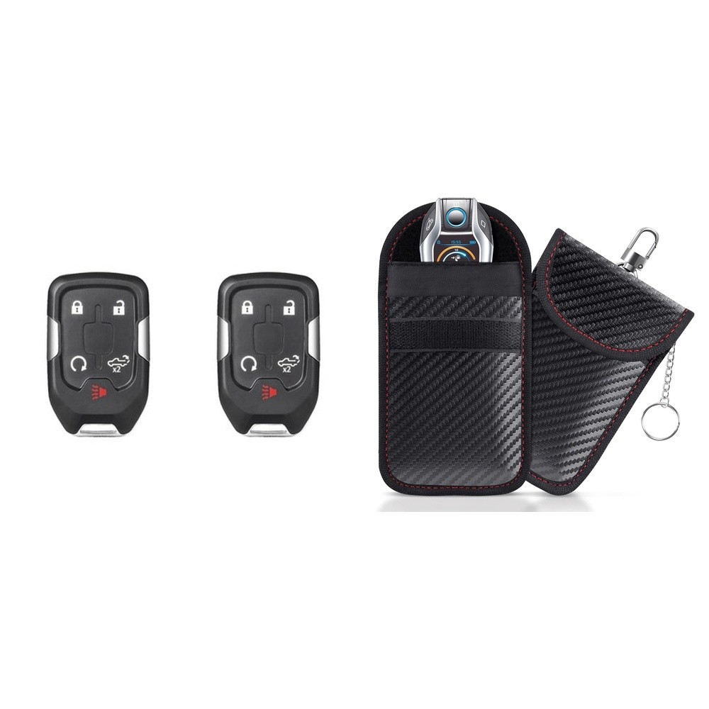 Smart Repl. Key Fob 2019-2020 GMC Sierra FCC HYQ1EA MPN 13508398 2-Pack w/Case