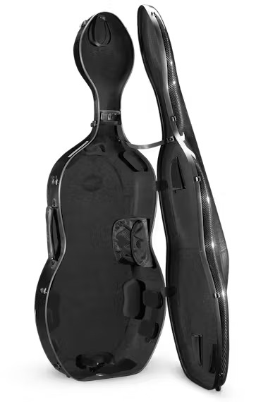 Musilia S2 Cello Case, 4/4 Size, Transparent Black