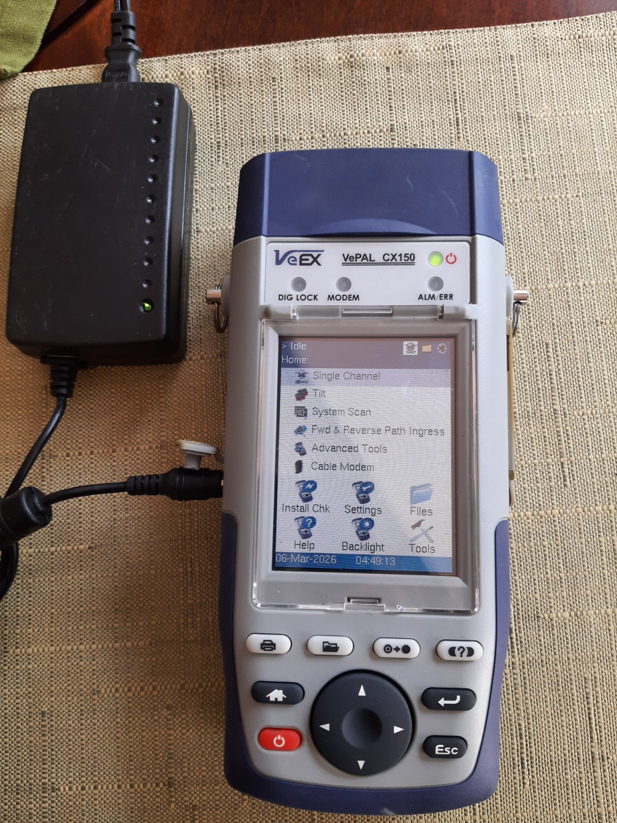 VeEx Vepal CX150+  Cable Analyzer  (Charger + Bag Included) WORKING