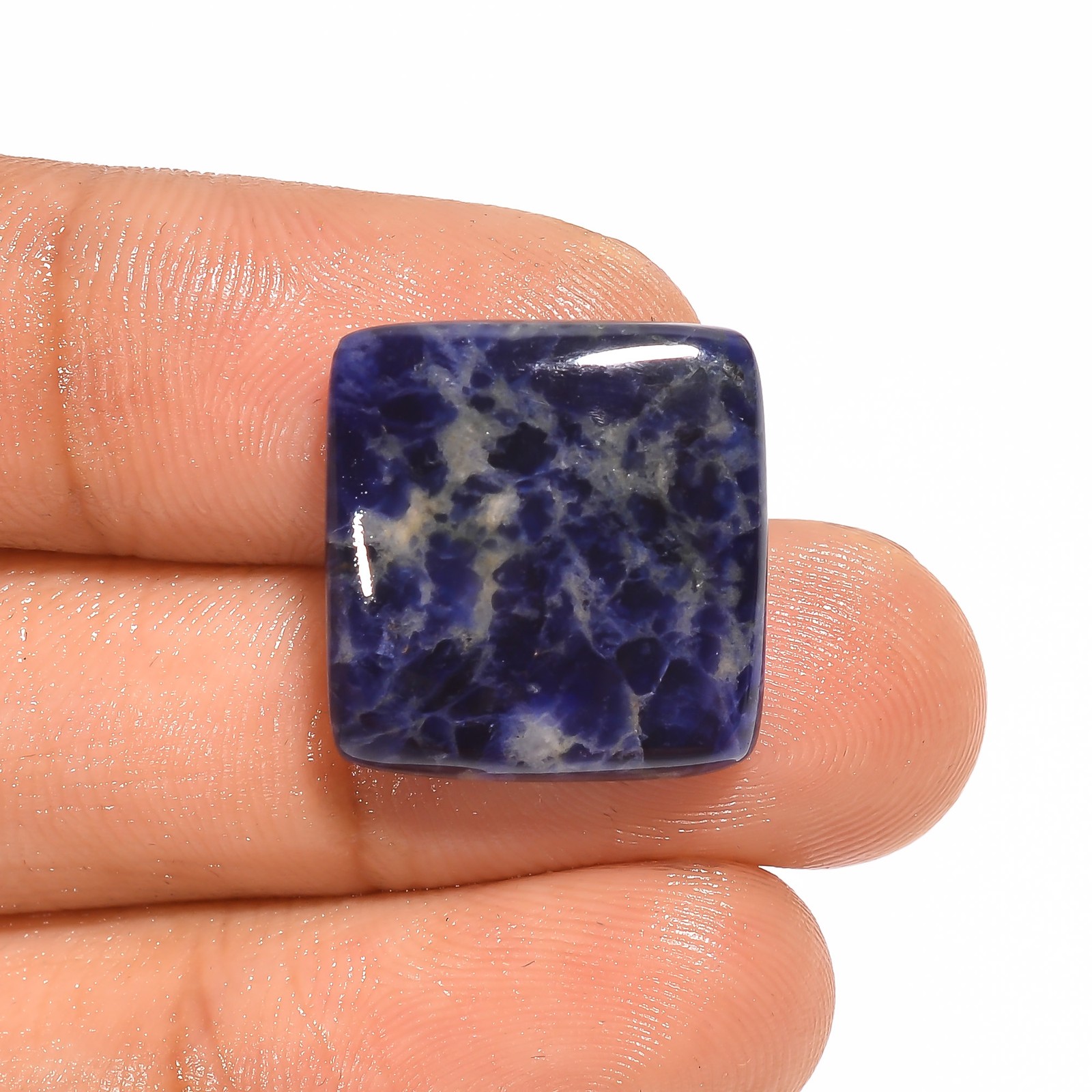Natural Sodalite Cushion Shape Cabochon Loose Gemstone 13 Ct. 18X17X5 mm A-1597