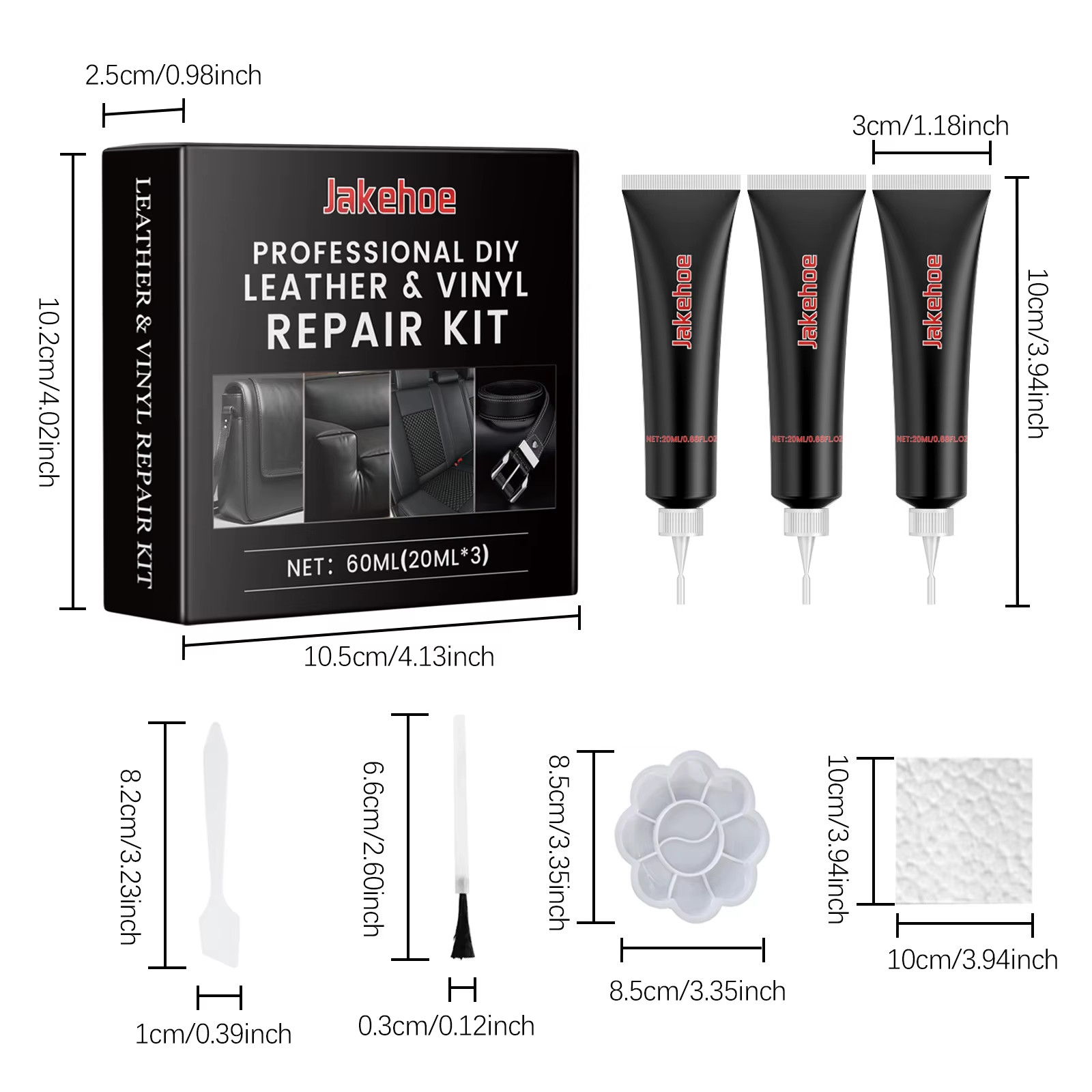 60Ml Car Care Kit Liquid Leather Skin Refurbish Repair Tool Auto Seat Sofa Coats