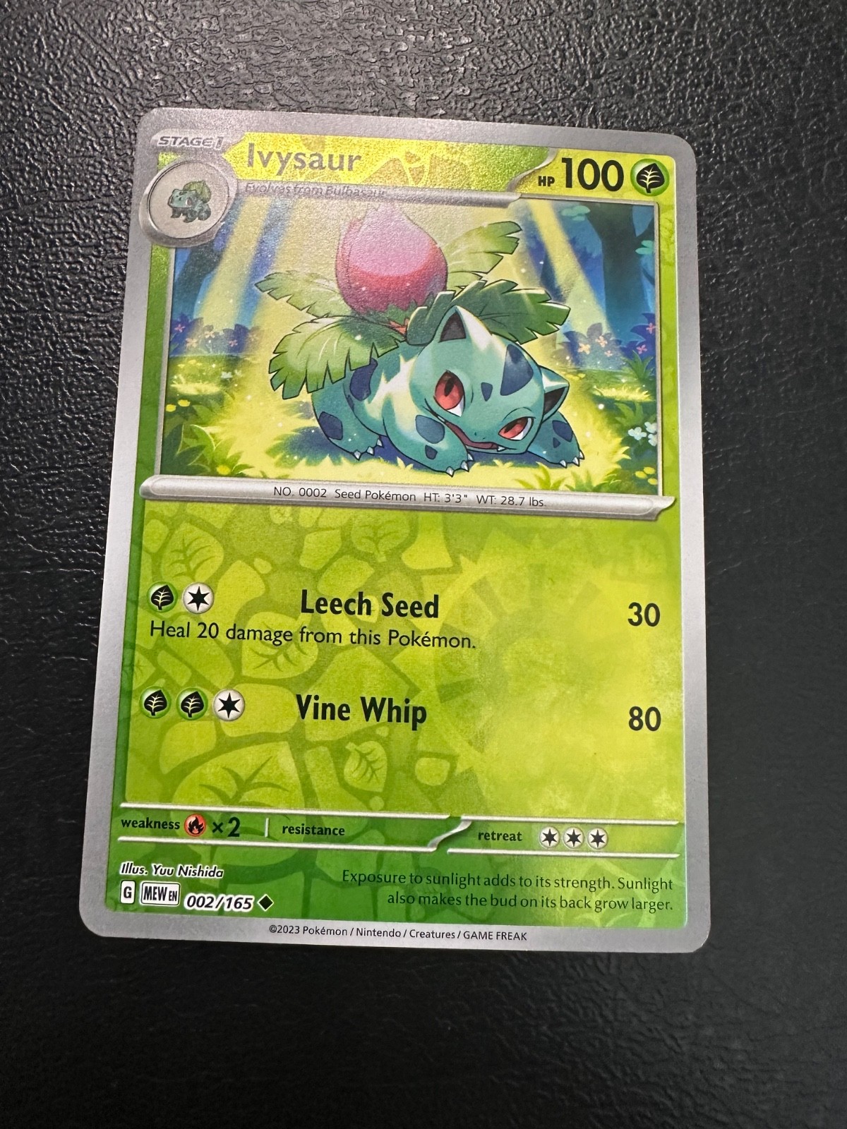 Pokemon 2023 TCG- Ivysaur 002/165 - Reverse Holo - 151