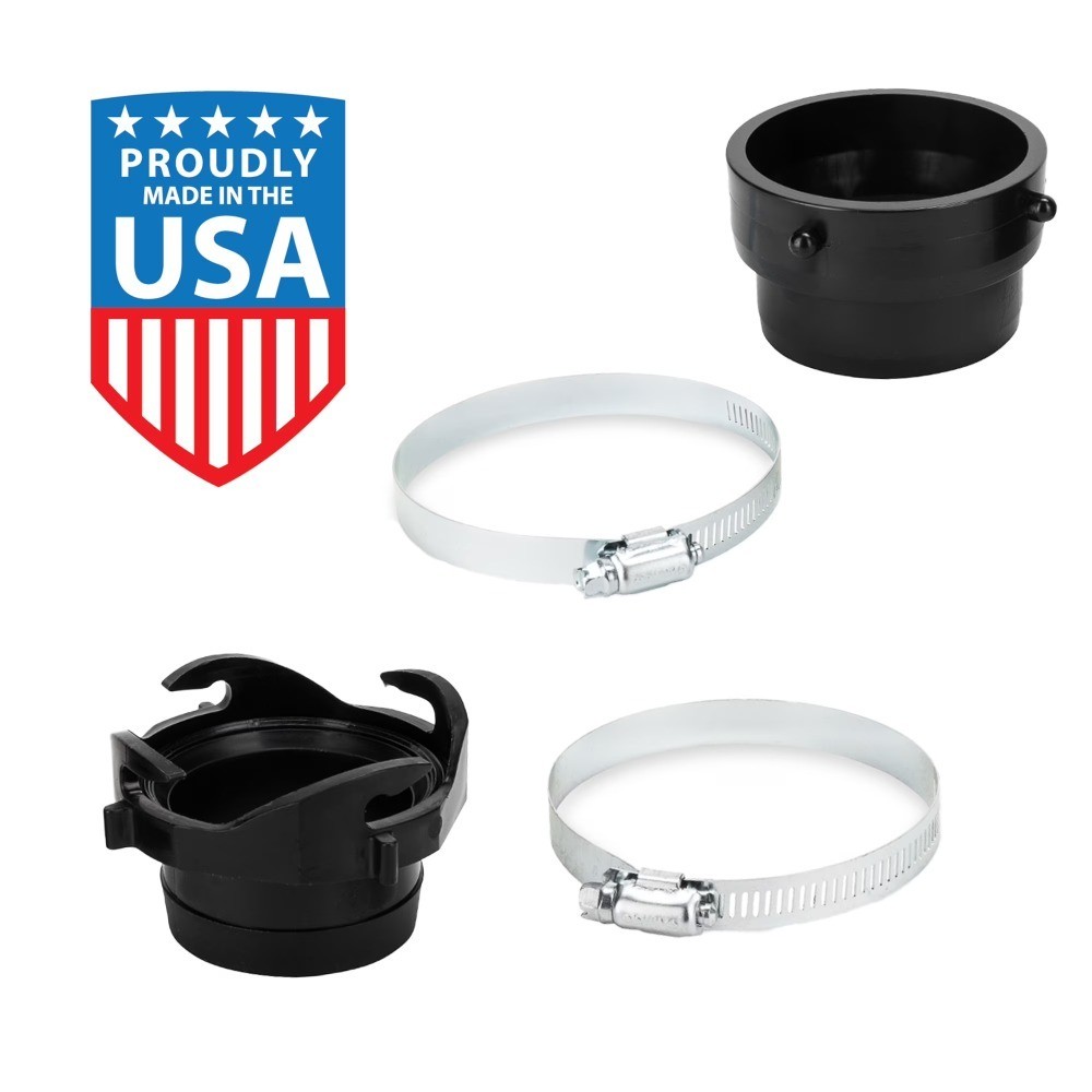 RV Sewer Hose Twist Connect Kit for 3 inch Camper Trailer Waste Water Drainage