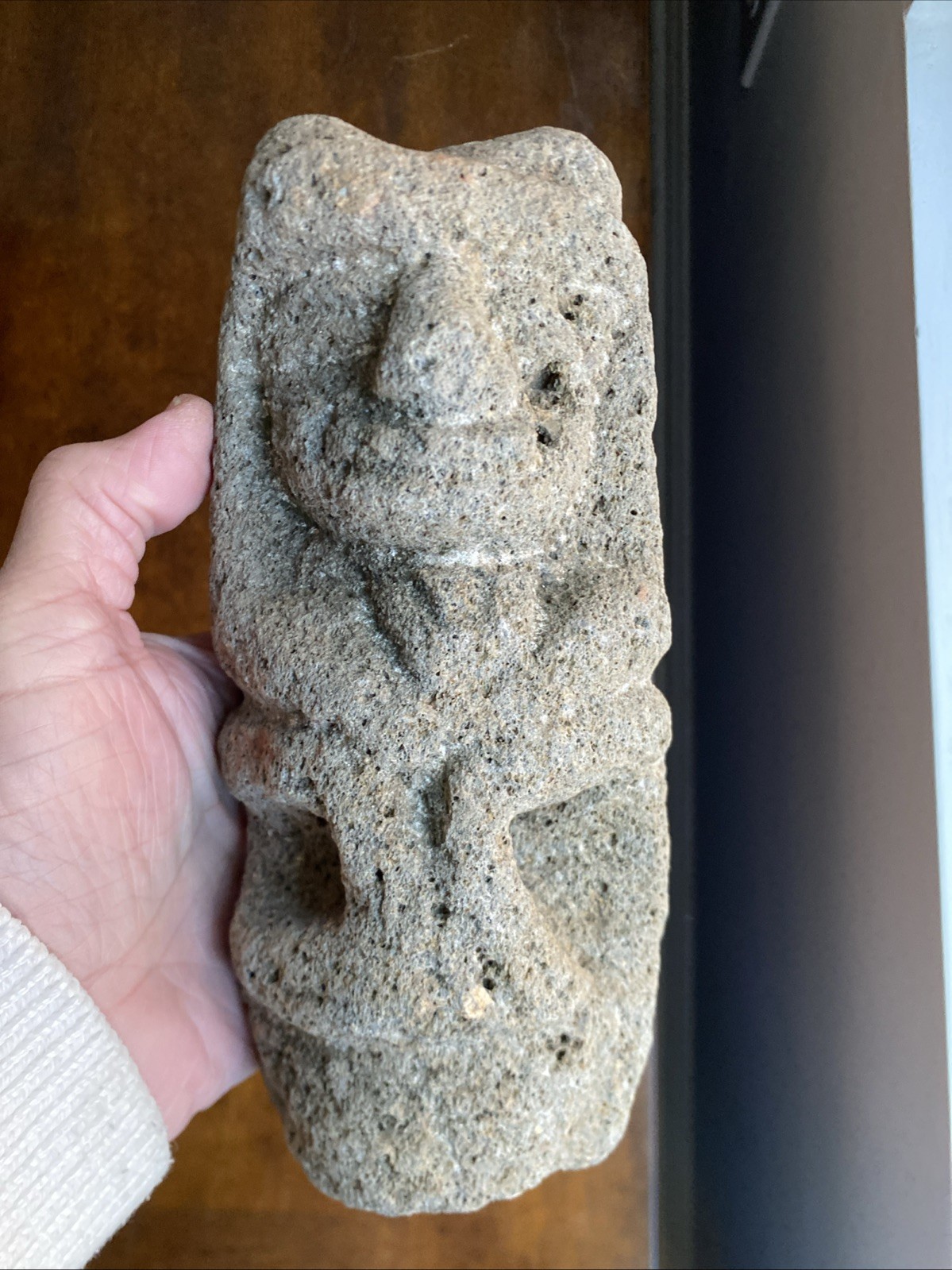 Pre-columbian Carved Stone Warrior