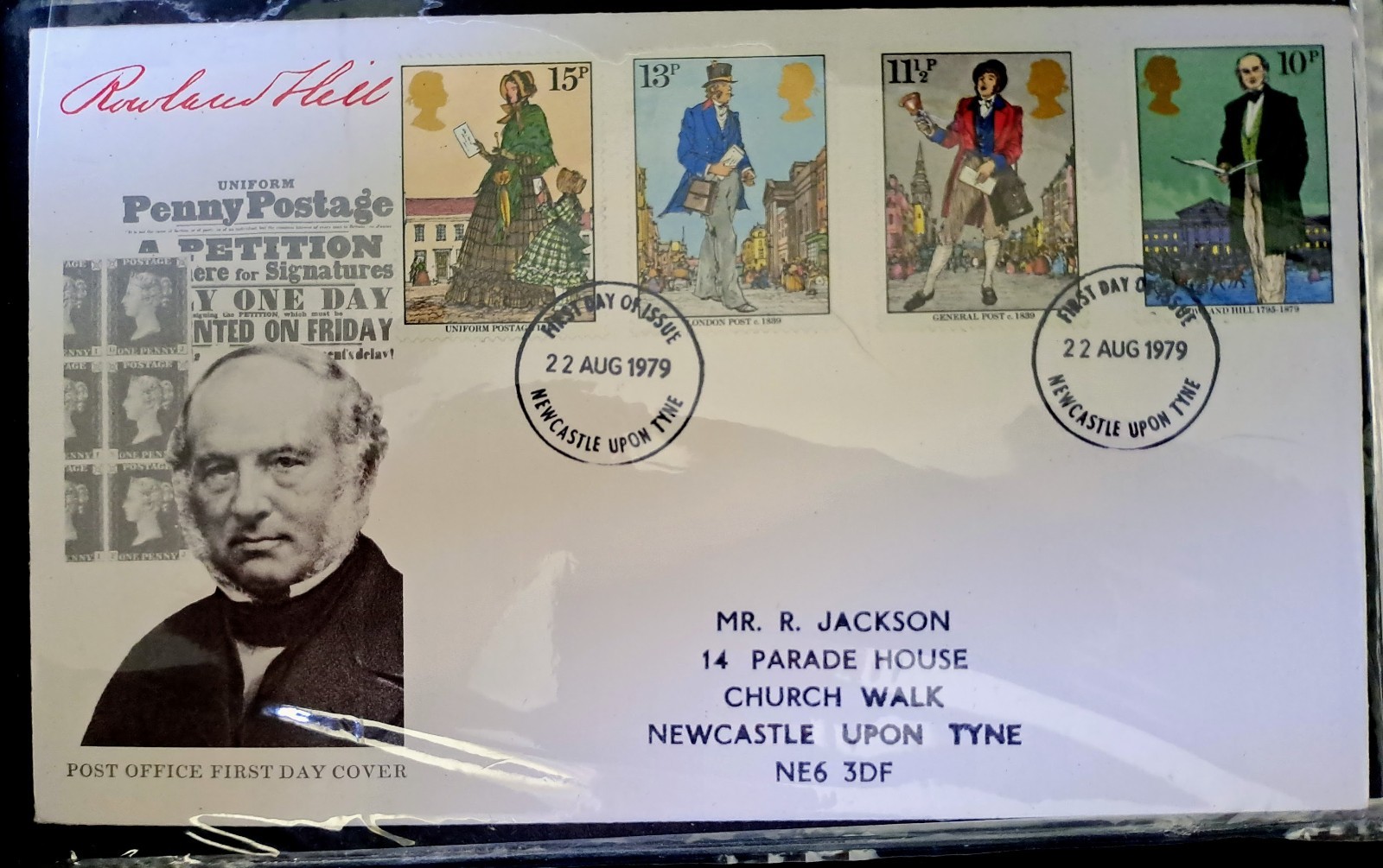 GB Stamps set Rowland Hill 1979 FDC Used