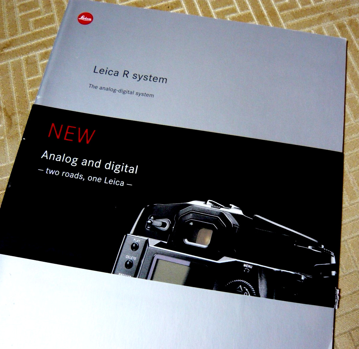 Leica R9 System,  Analog and Digital.  Genuine-Original. English 38 pages. Read!