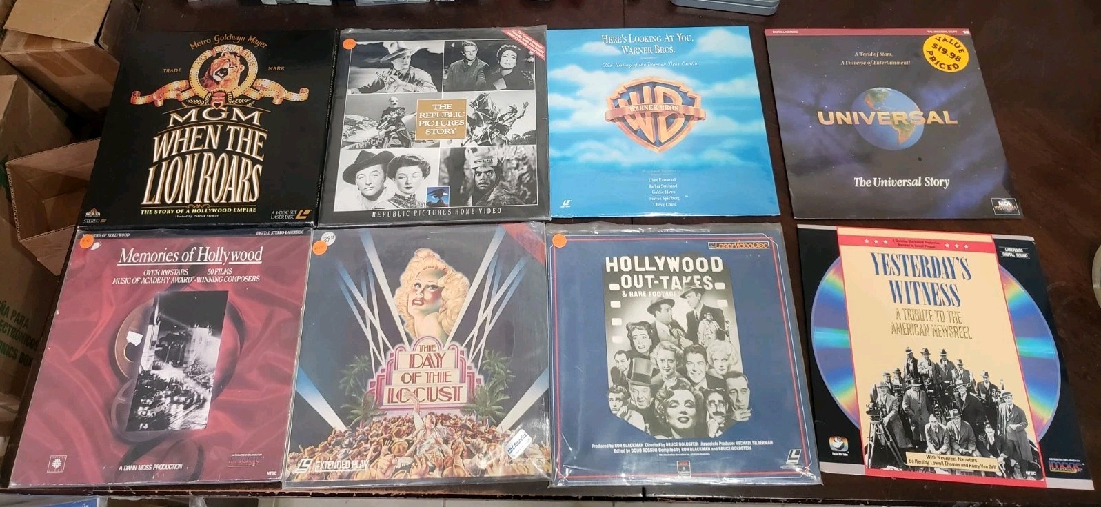 Lot Of 8 History Of Hollywood Laserdiscs MGM WB REPUBLIC Outtakes Day Locust W14
