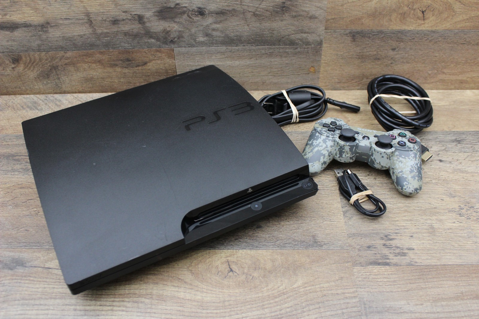 Sony PlayStation 3 PS3 Slim (CECH-3001A) 160GB Console w/ Cables Tested Working