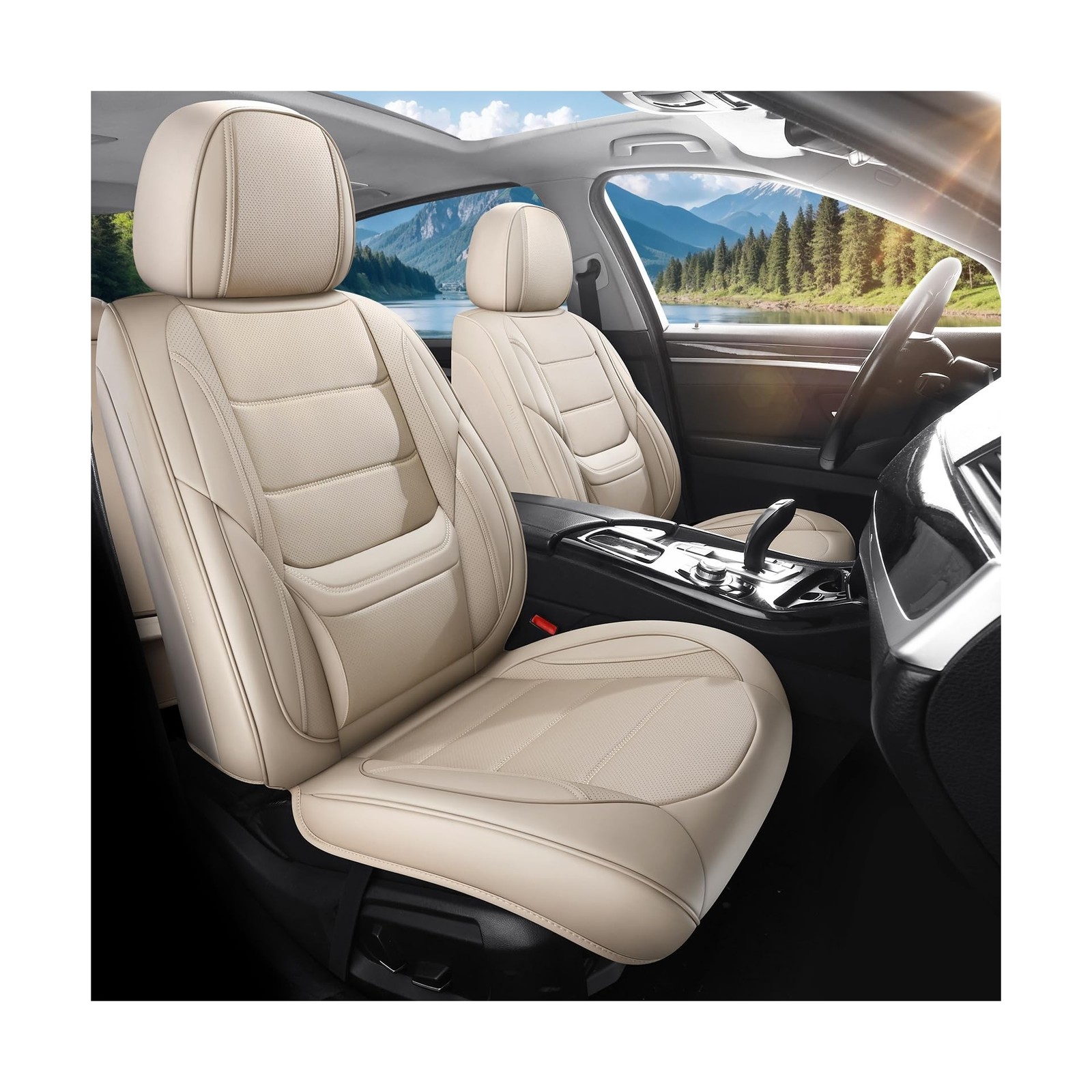 Car Seat Covers Full Set Custom Fit for Hyundai Tucson 2005-2025 2026 - Luxur...