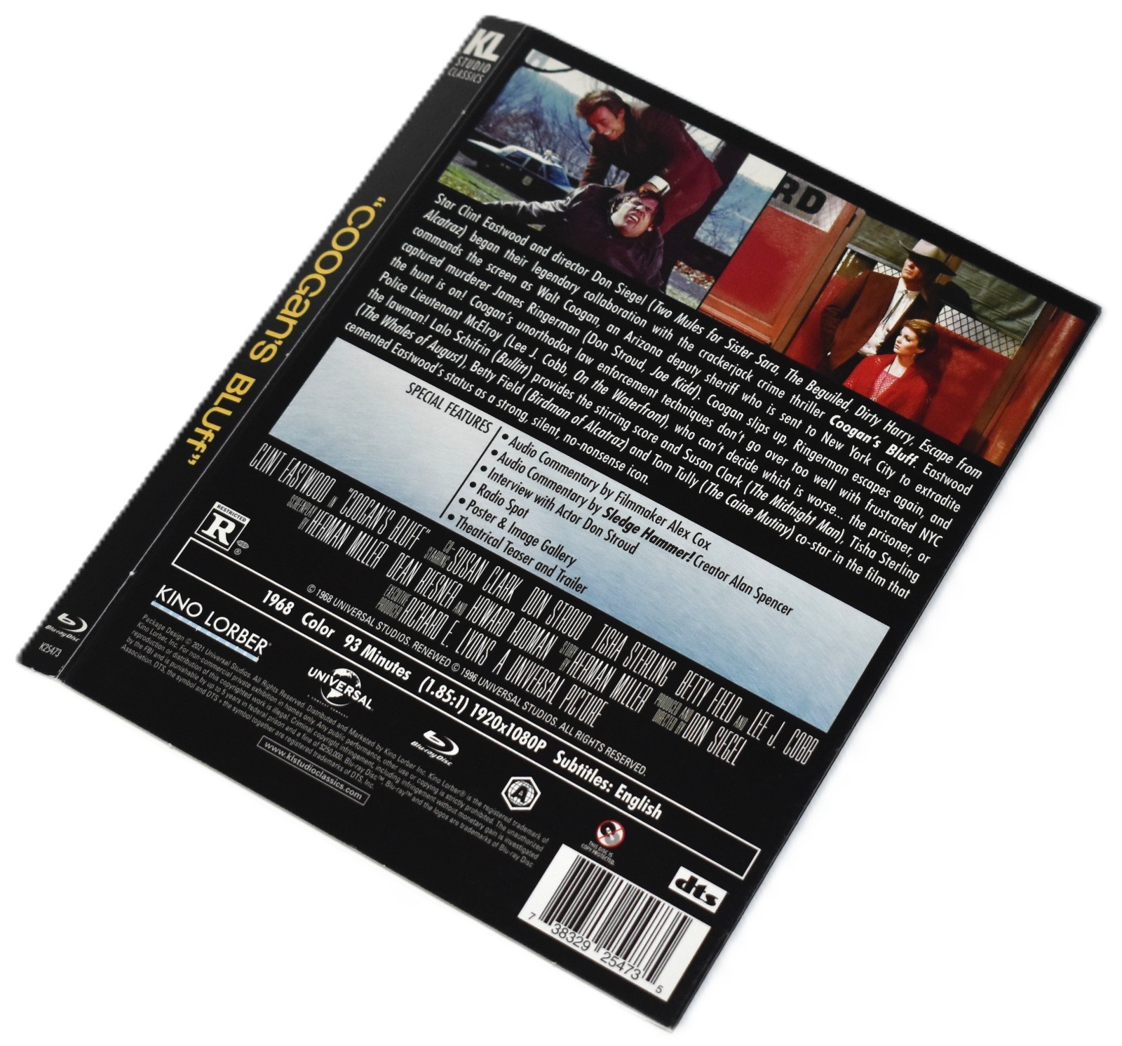 BD SLIPCOVER ONLY - Fits: Coogan's Bluff Kino US Blu-ray - SLIPCOVER ONLY