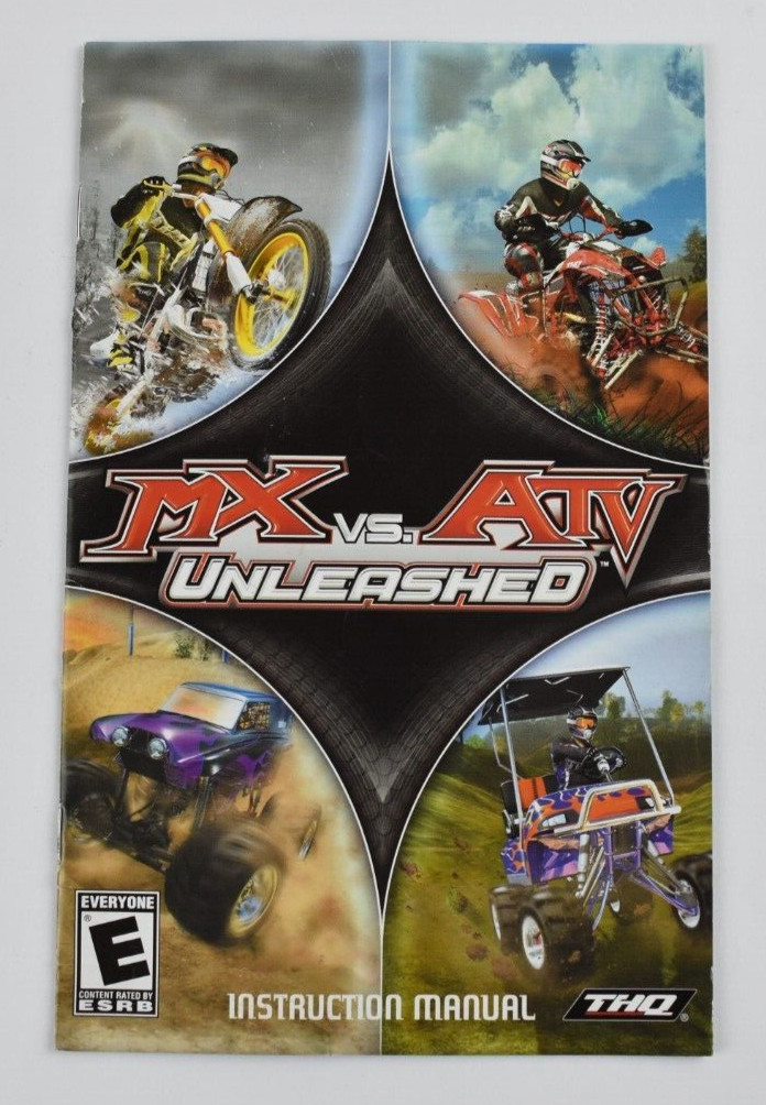 MX vs. ATV Unleashed PS2 PlayStation 2 Authentic Instruction Manual Booklet Only