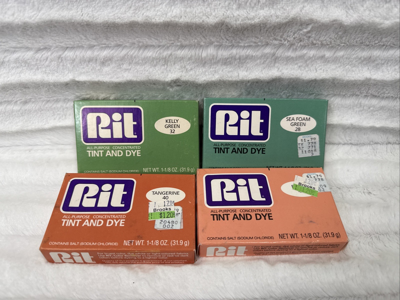 Lot Of 4 Vintage RIT Concentrated Tint & Dye Various Colors New