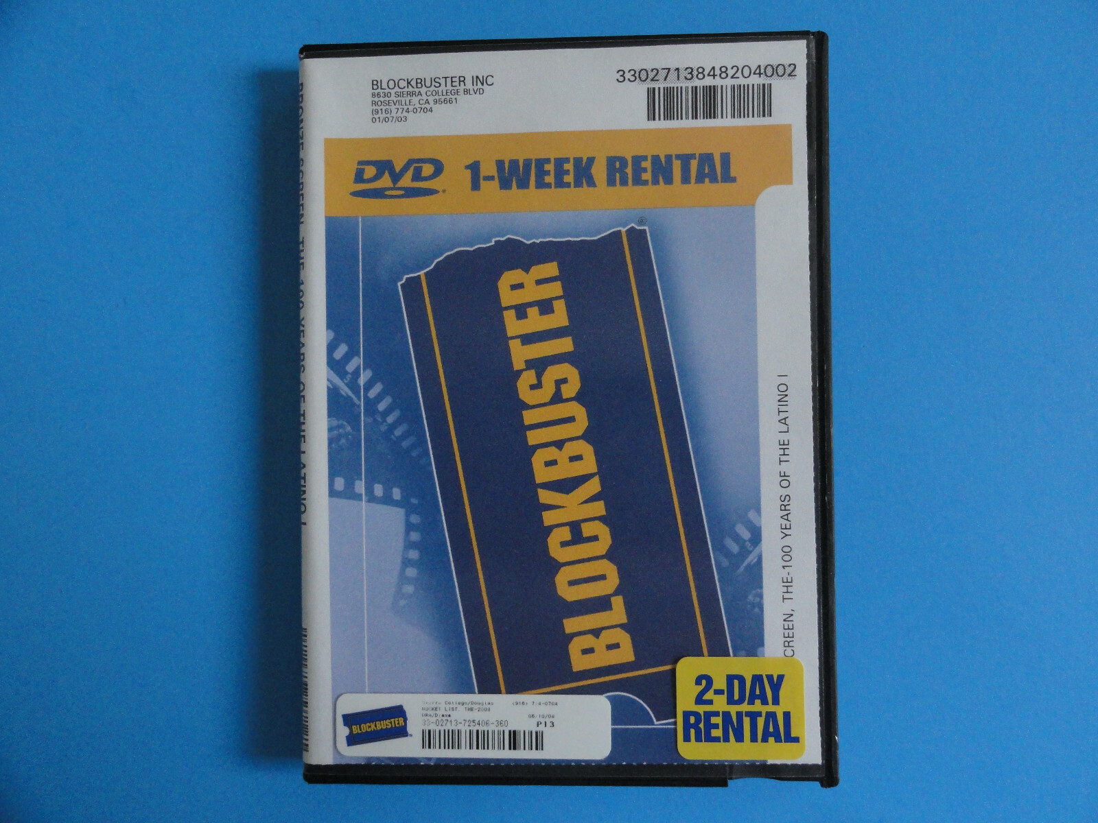 BLOCKBUSTER VIDEO STORE DVD RENTAL CASE " THE BRONZE SCREEN " -NO MOVIE INCLUDED