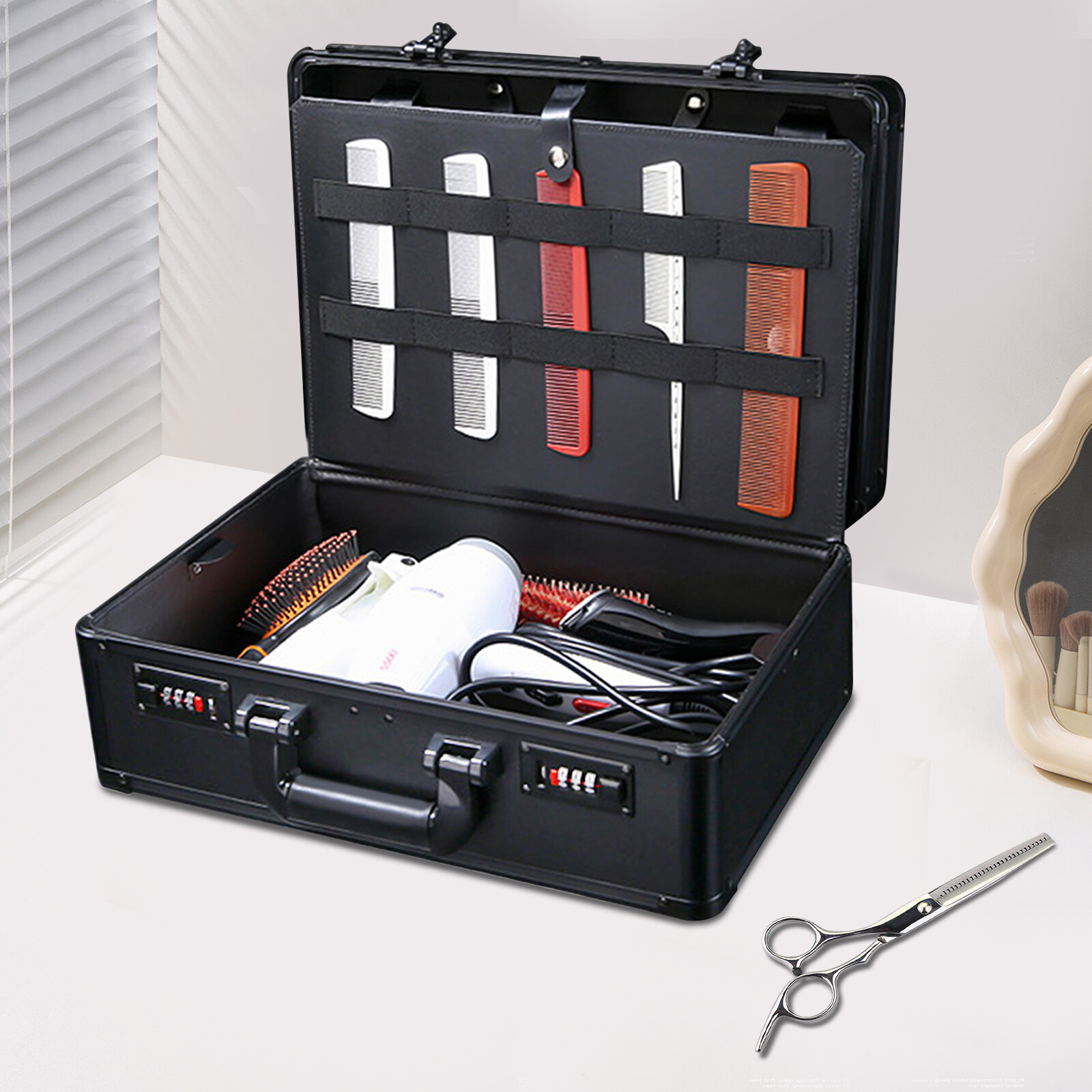 For Clippers Trimmers Scissors Tool Barber Stylist Suitcase Carrying Case Box