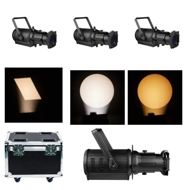 4pc/19° 26°300W warm white 2in1 LEKO LED Profile Spot Ellipsoidal Light/case