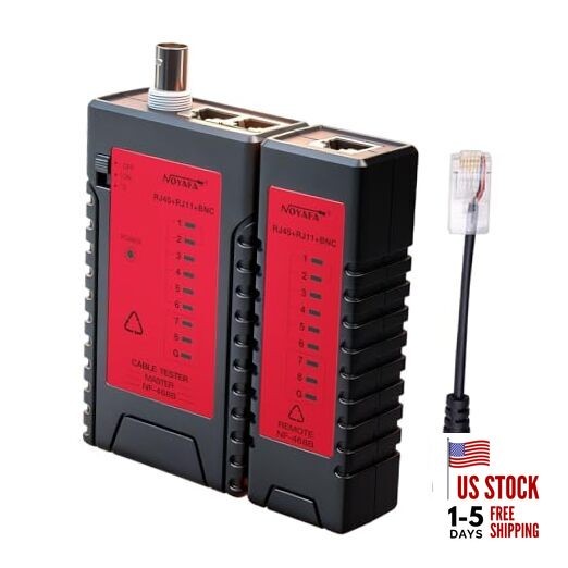 NF468B Professional 3-in-1 Cable Tester for Network/Telephone/Video Cables, 
