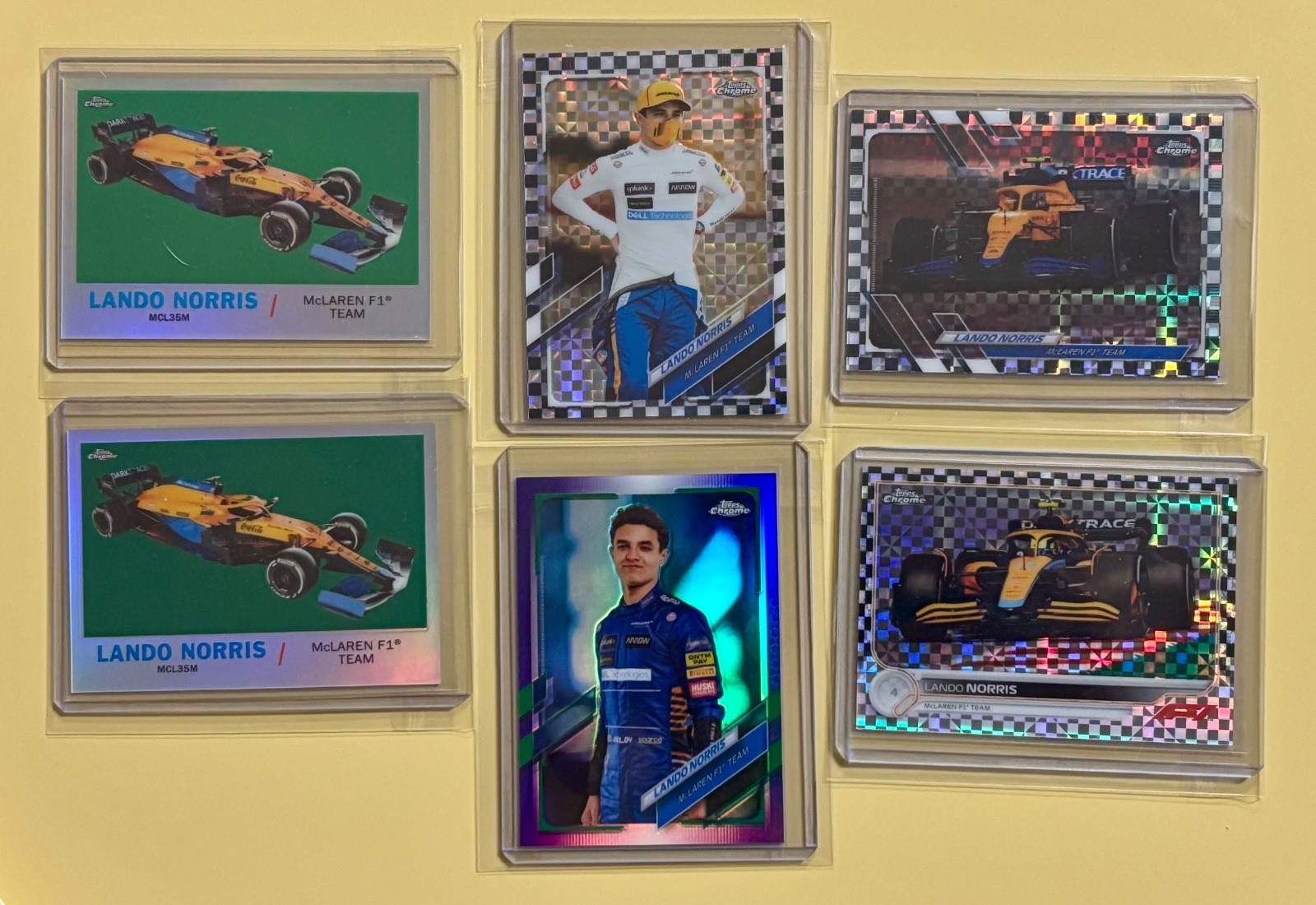 topps F1 chrome Lando Norris card lot (24.)