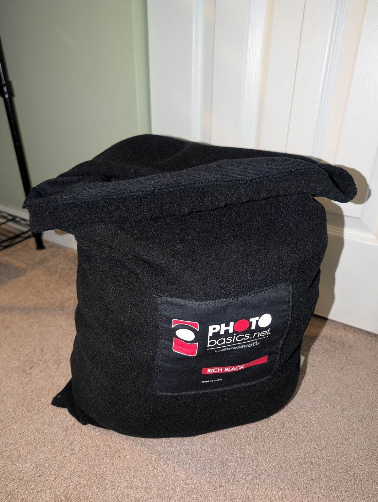 Westcott 9x10 Ft Rich Black Matte Heavy Duty Wrinkle Resistant BackDrop