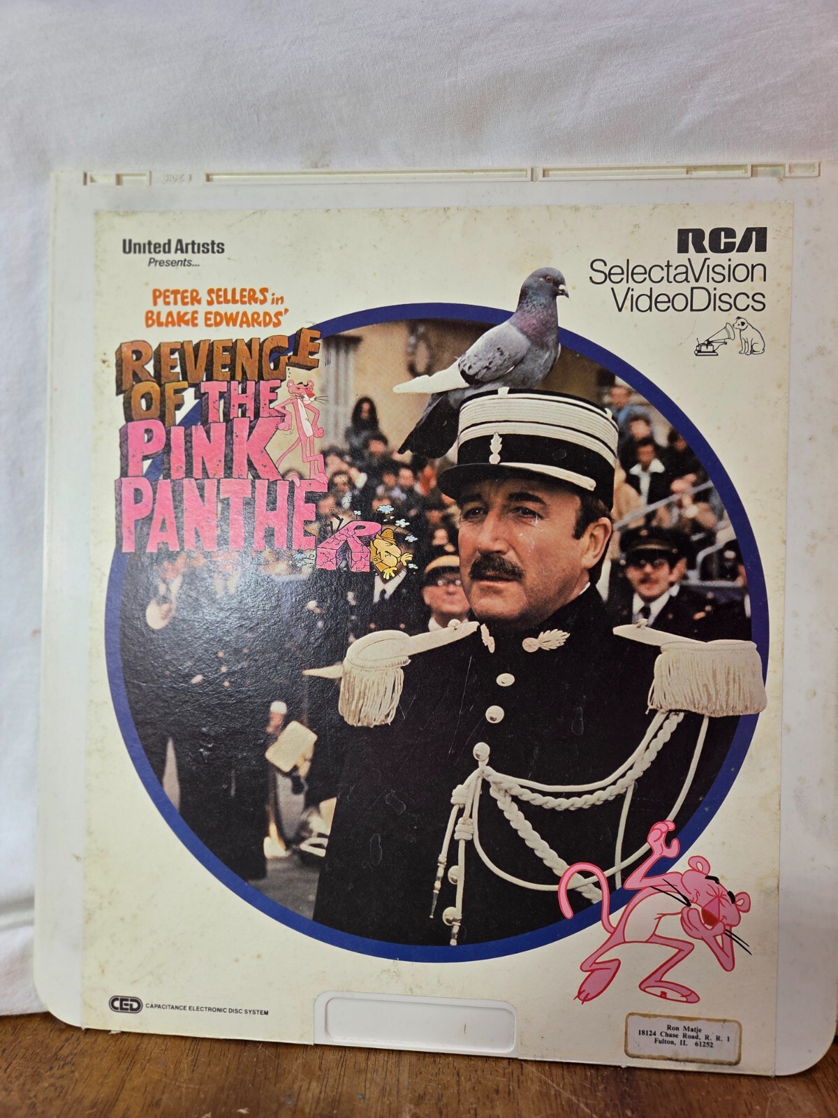 Revenge Of The Pink Panther Video Disc RCA SelectaVision CED