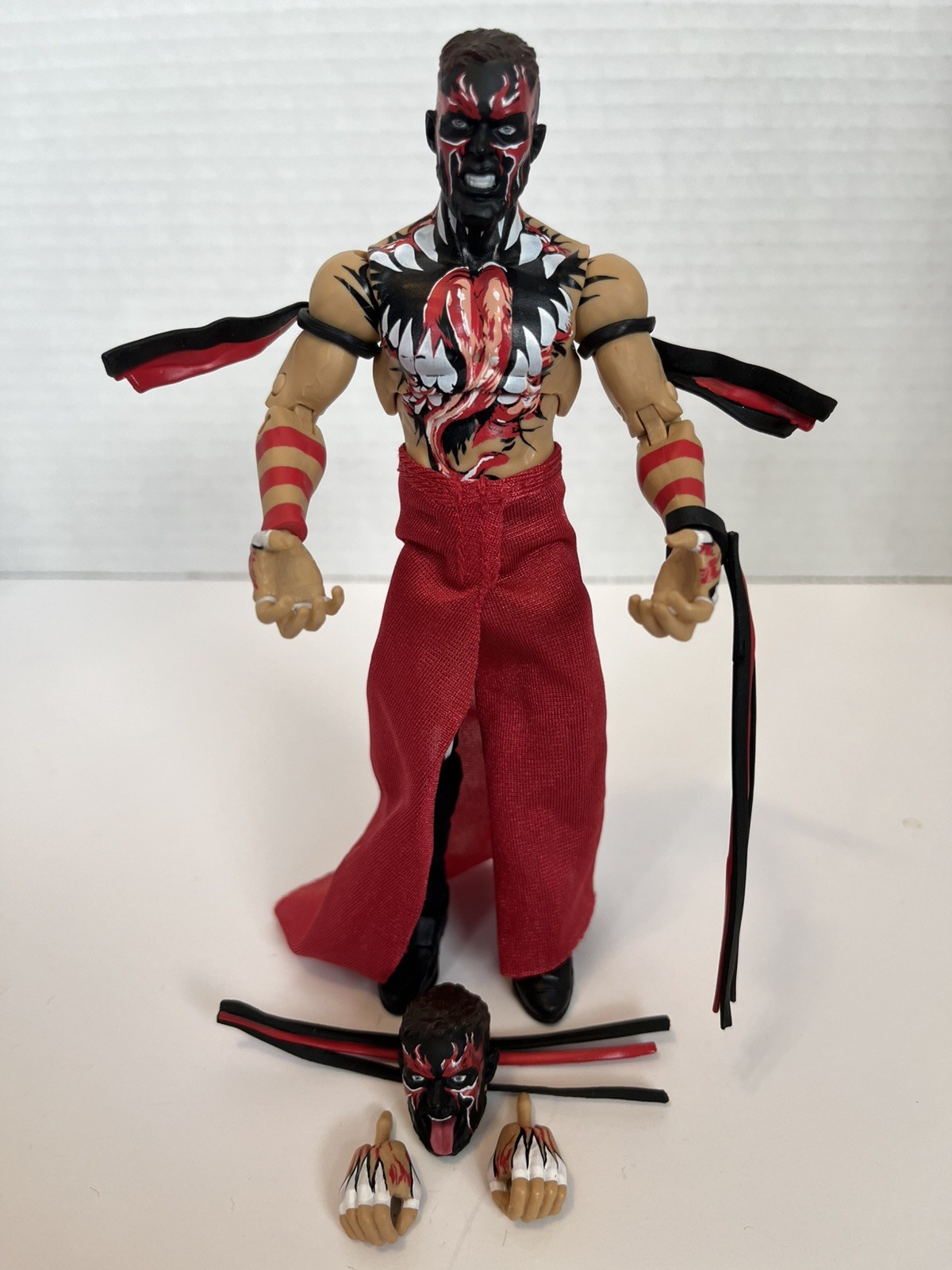 WWE Mattel Ultimate Edition Finn Balor Demon Loose with Many Accessories Clean