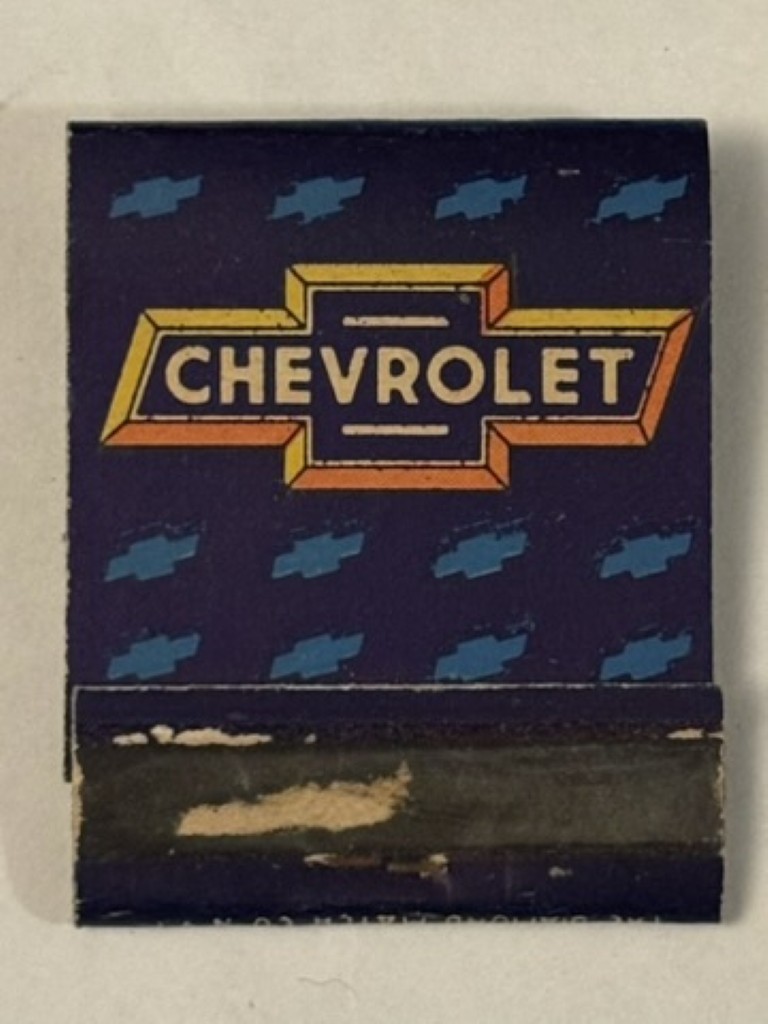 Chevrolet Used Matchbook Geo H Spielman Perkasie Pennsylvania PA Chevy GM Old