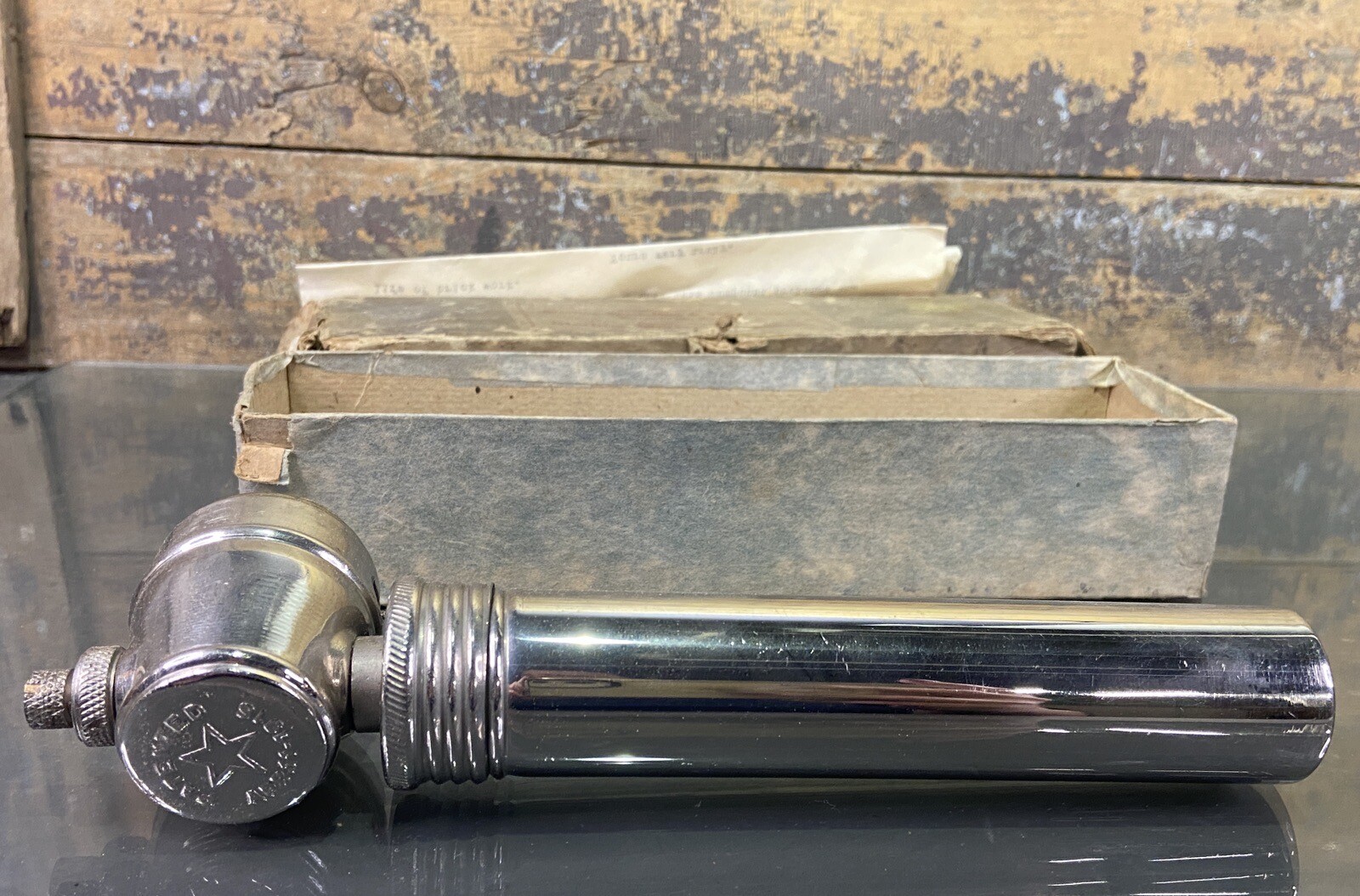 Vintage Sterling Mortar Compound With Original Box And Documents