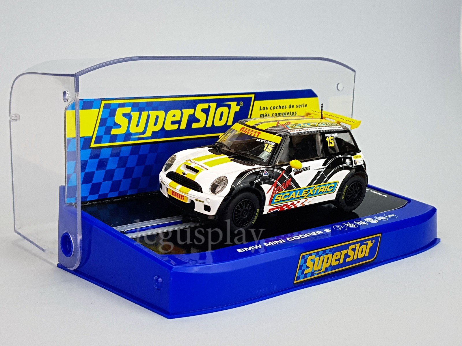 Slot Car Superslot H3400 BMW Mini Cooper S #15 Team Scalextric - Mortimer