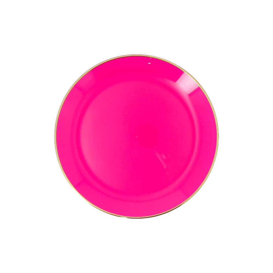 Piatto D19cm Plastica Riutilizzabile 6pz Lampone