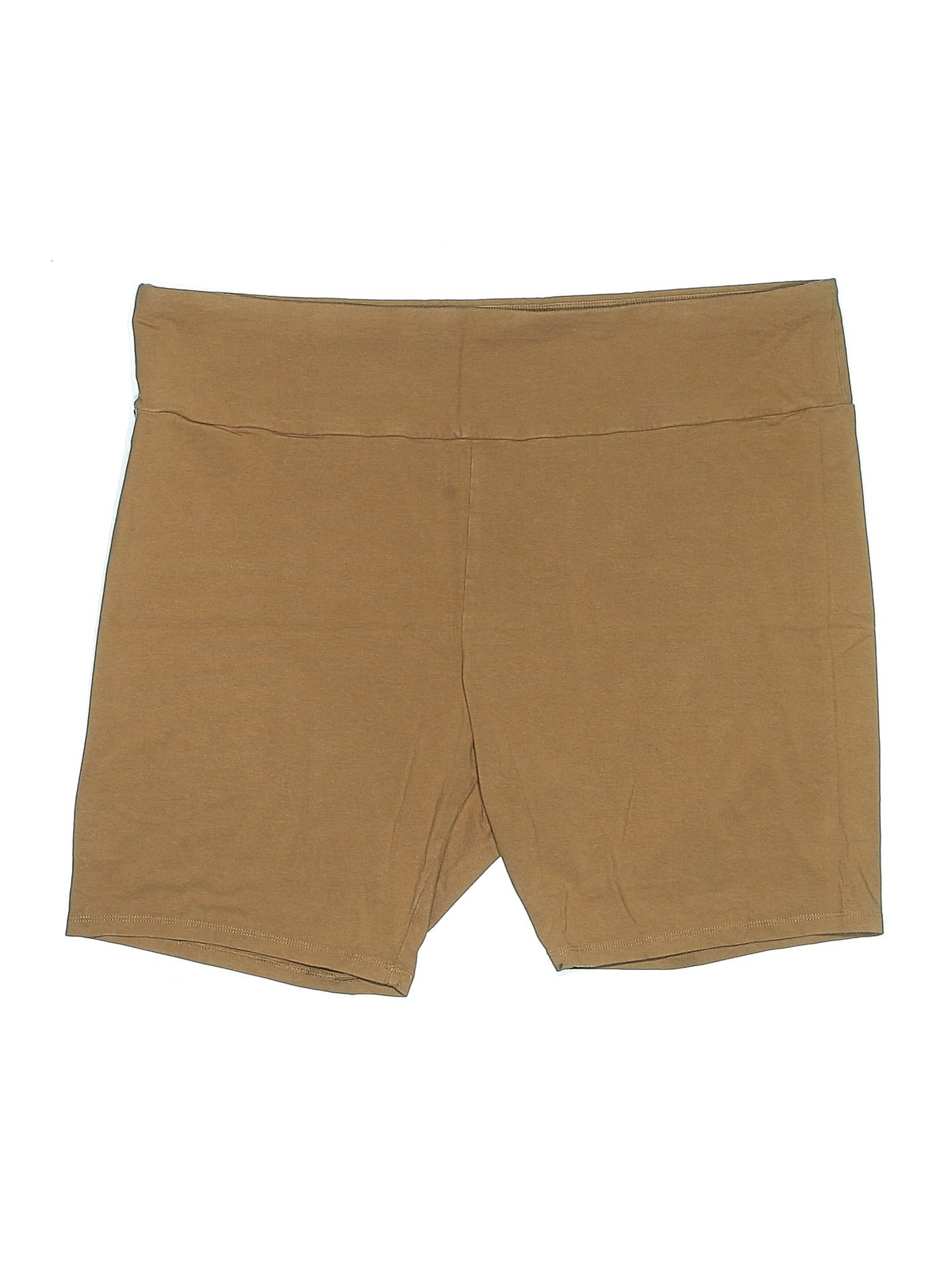 Ava & Viv Women Brown Khaki Shorts 3X Plus