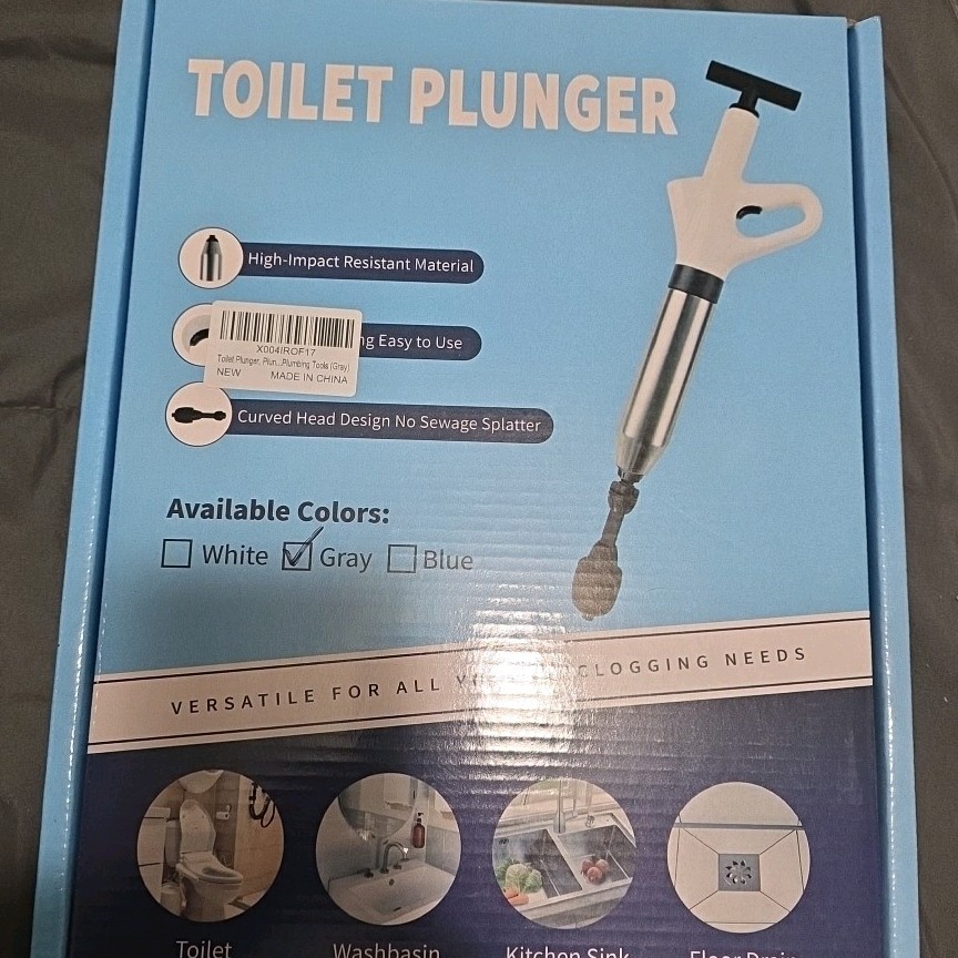 Versatile Toilet Plunger Bnib