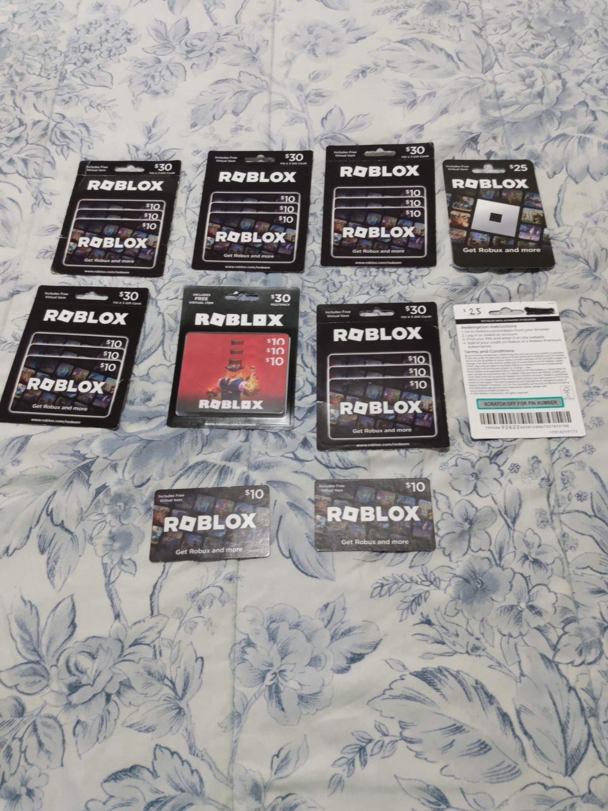 Roblox Gift Cards $250 Value