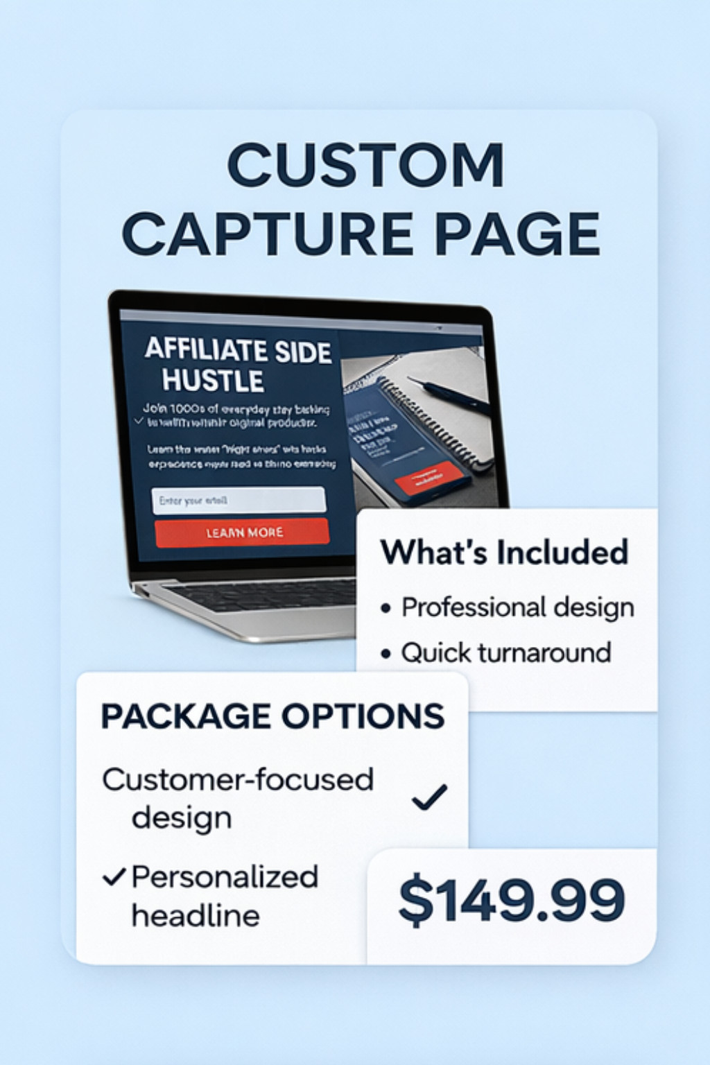 Custom Web Page Design Service | Modern Landing Page for Small Business
