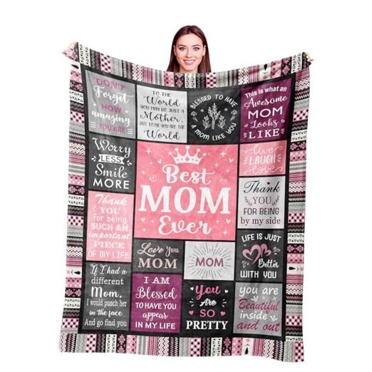 Gifts for Blanket Mothers Day Christmas Birthday Gifts for from 60"x50" Mom