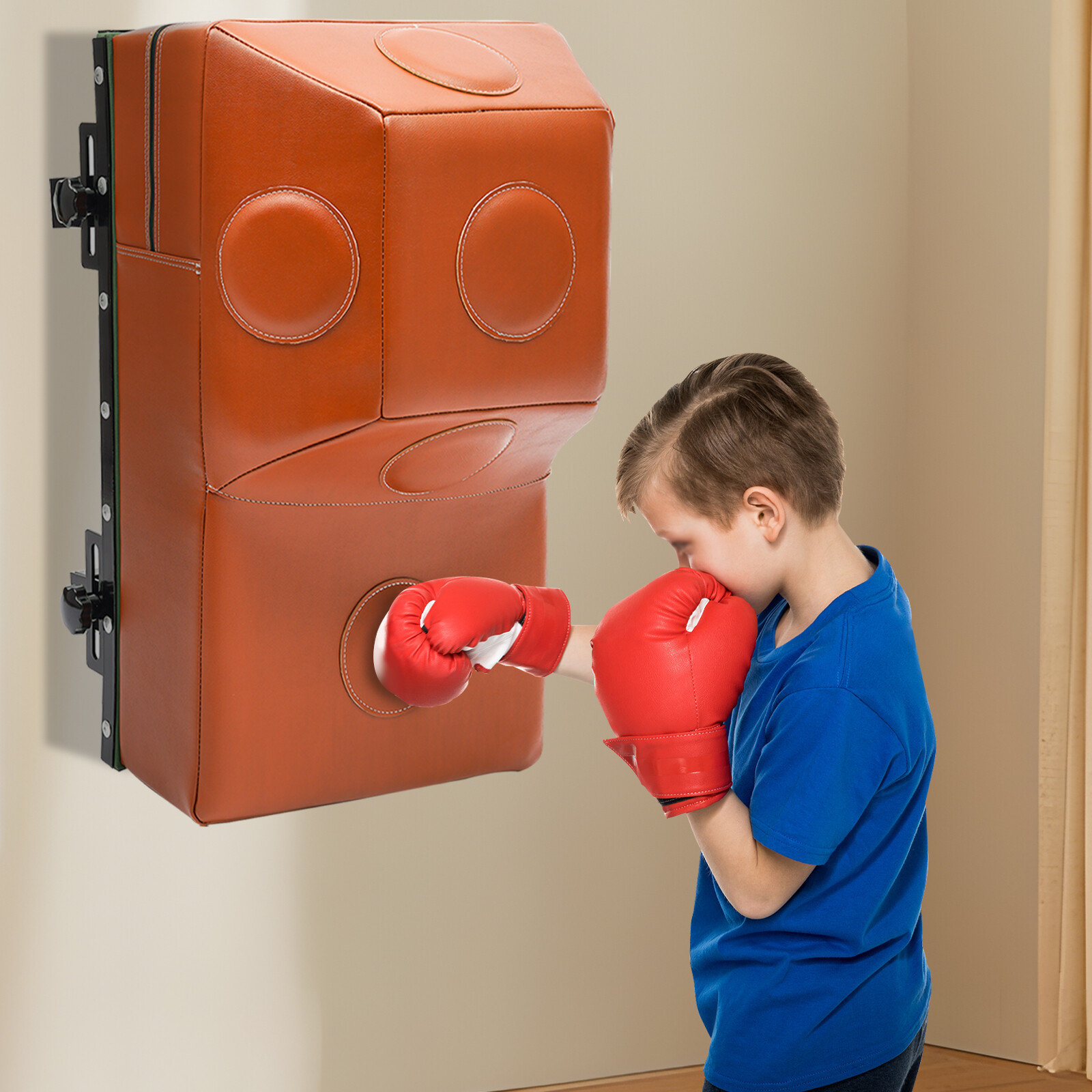 Wall Mounted Design Uppercut Heavy Bag Square Boxing Training Punching Target