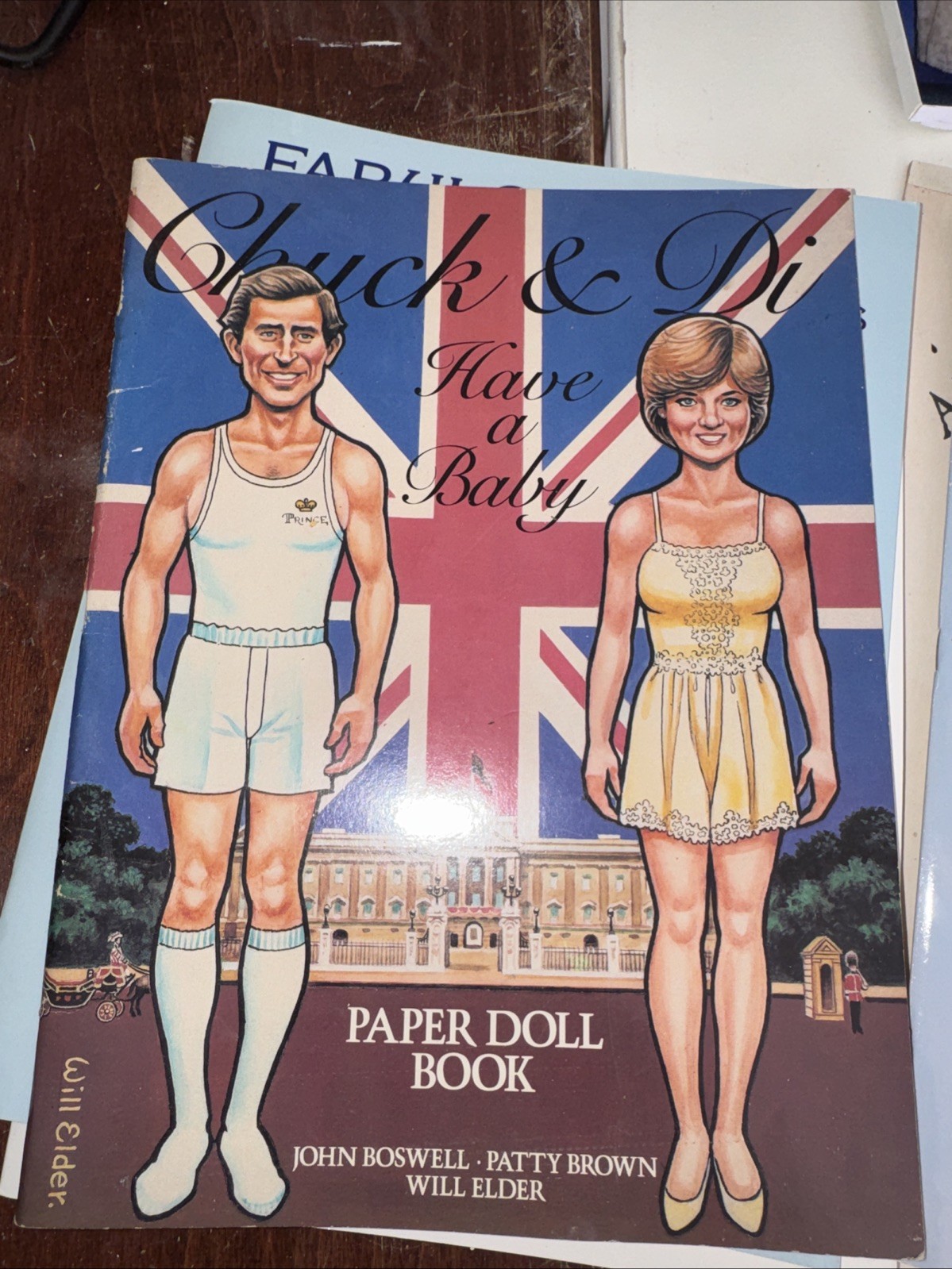 Vintage 1982 Royal Family Chuck & Di Have A Baby Princess Diana Paper Dolls NEW