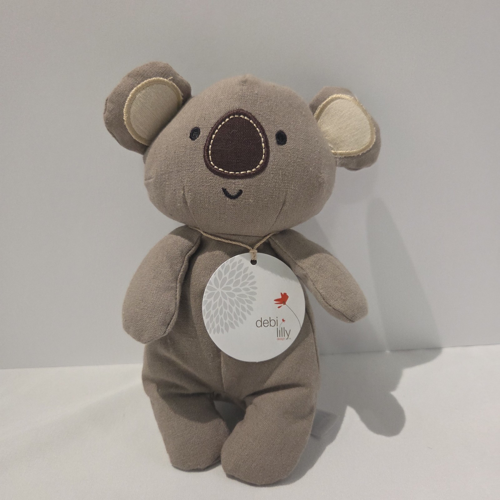 Aurora World Debi Lilly Linen Collection Grey Koala Bear Plush 7 Inch With Tags