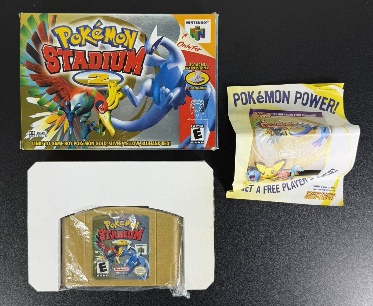 MINT - Pokemon Stadium 2 N64 In Box - Clean Near Complete - Tested